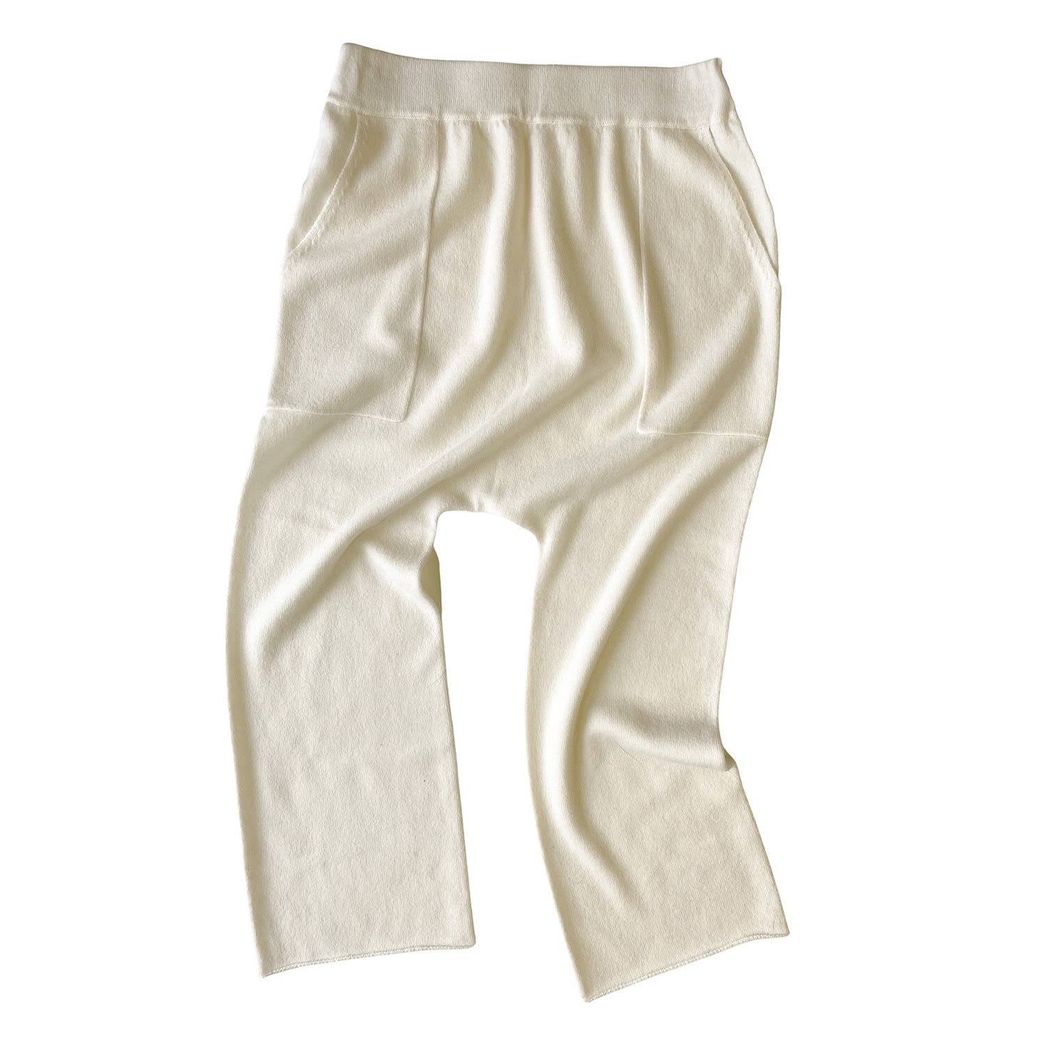 Women’s Neutrals Cashmere Jogger Pants - Ivory Large Zenzee