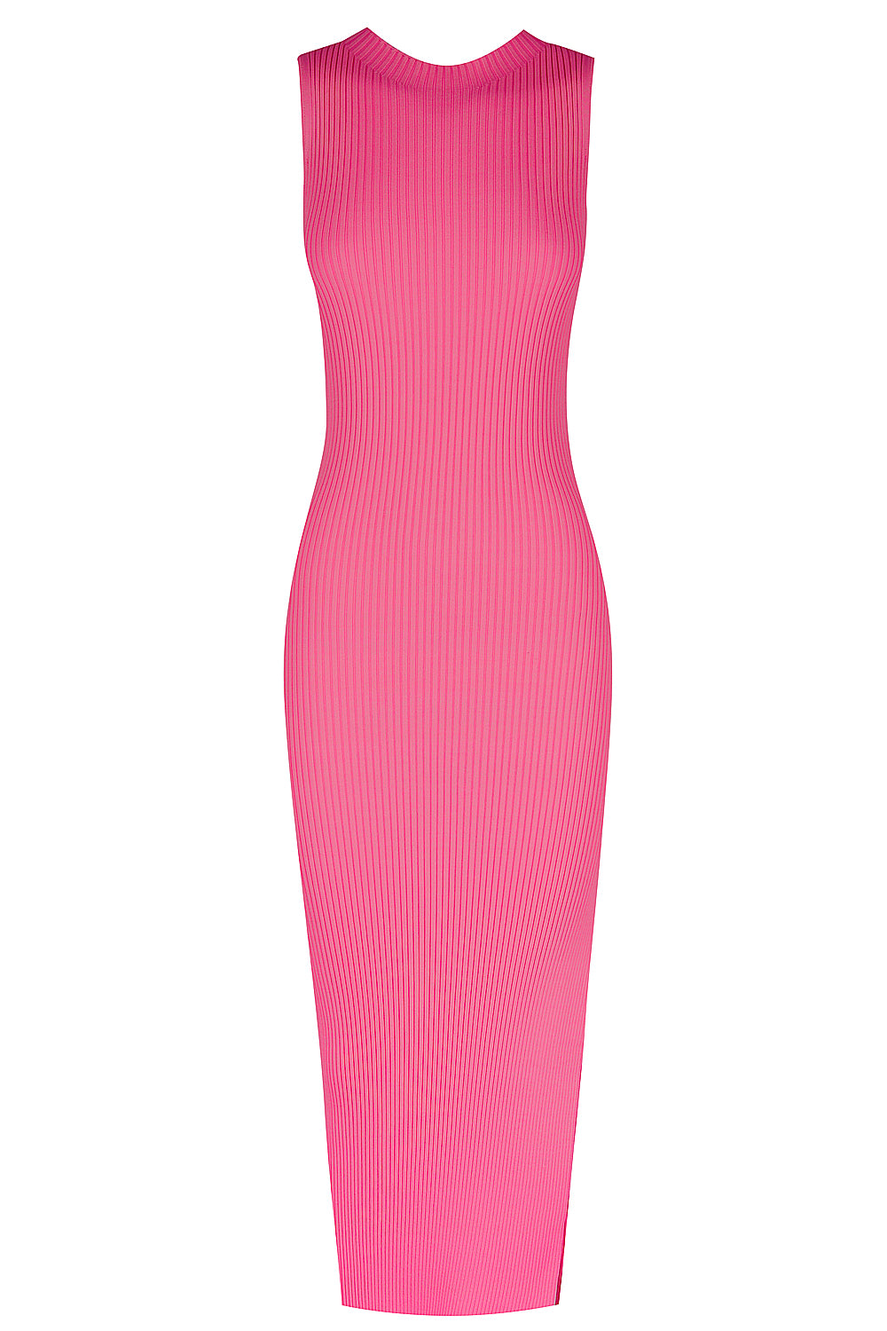 Women’s Pink / Purple The Carrie Rib Knit Dress - Neo Pink Medium St Cloud Label