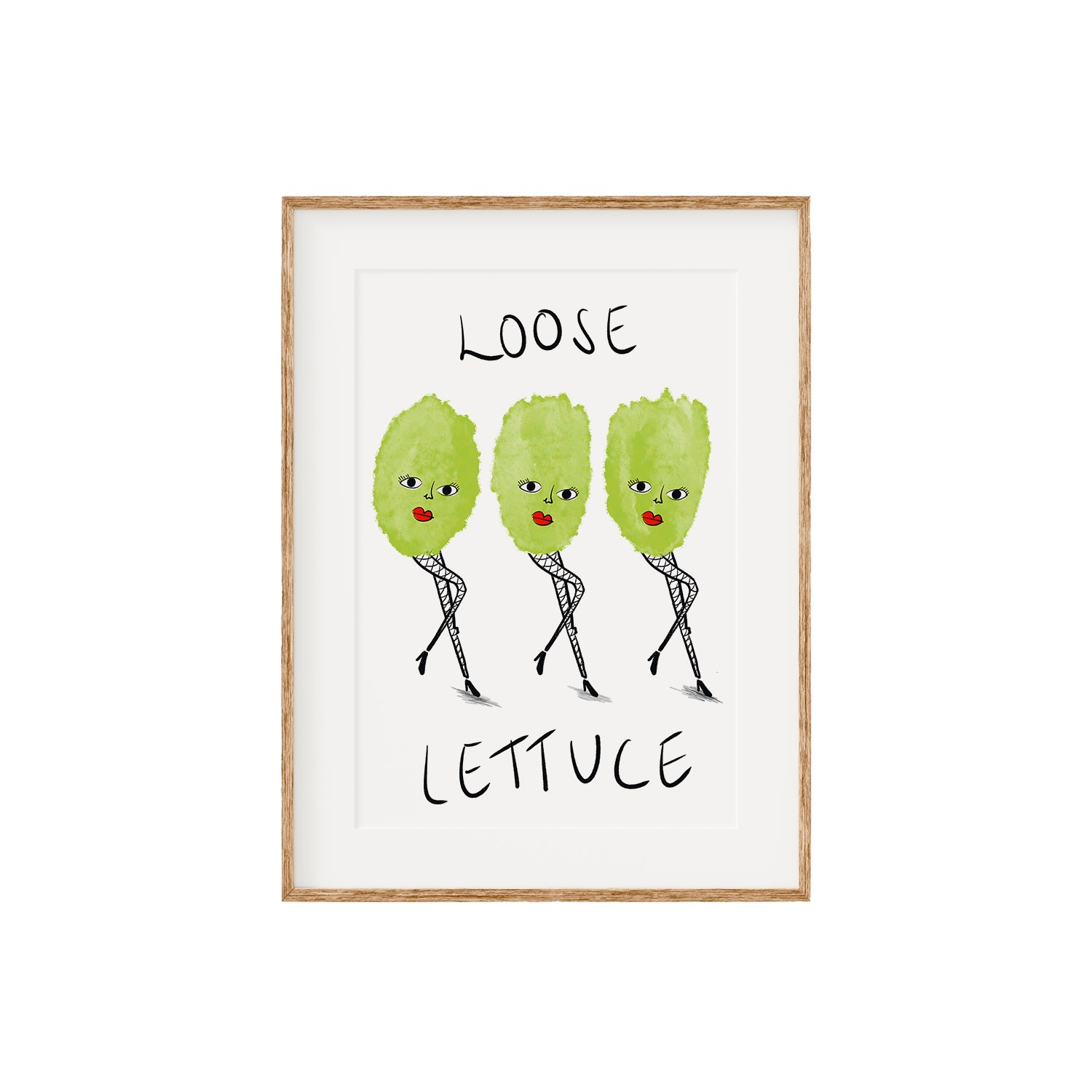 Loose Lettuce Print A3 297 X 420Mm Oh Oly
