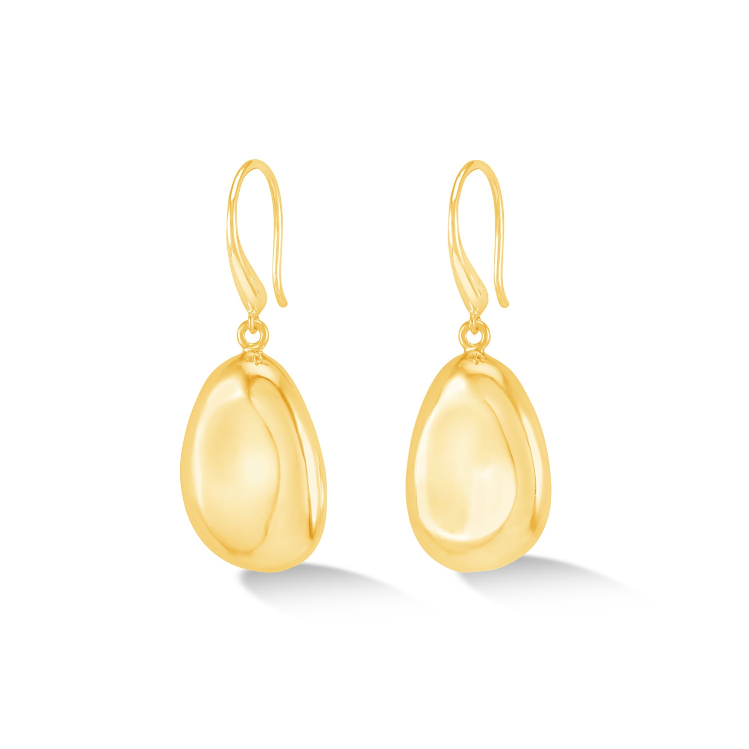 Women’s Large Pebble Drop Earrings In Gold Dower & Hall