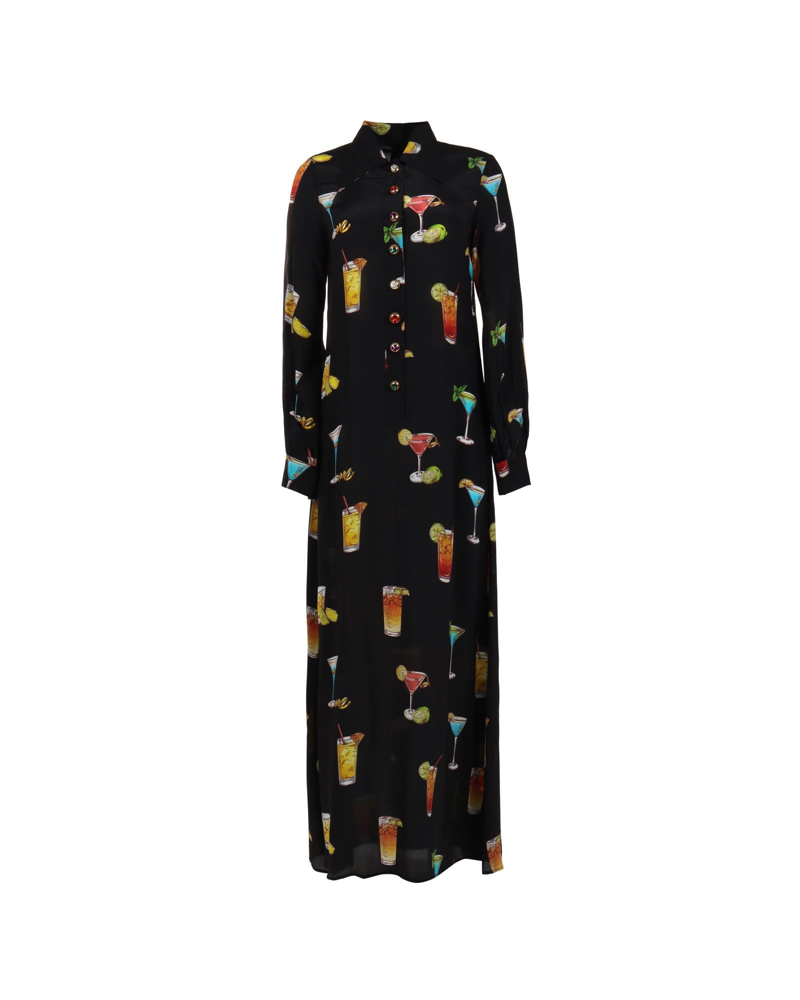 Women’s Black Party Girl Maxi Dress - Cheers! Xxxs Meghan Fabulous