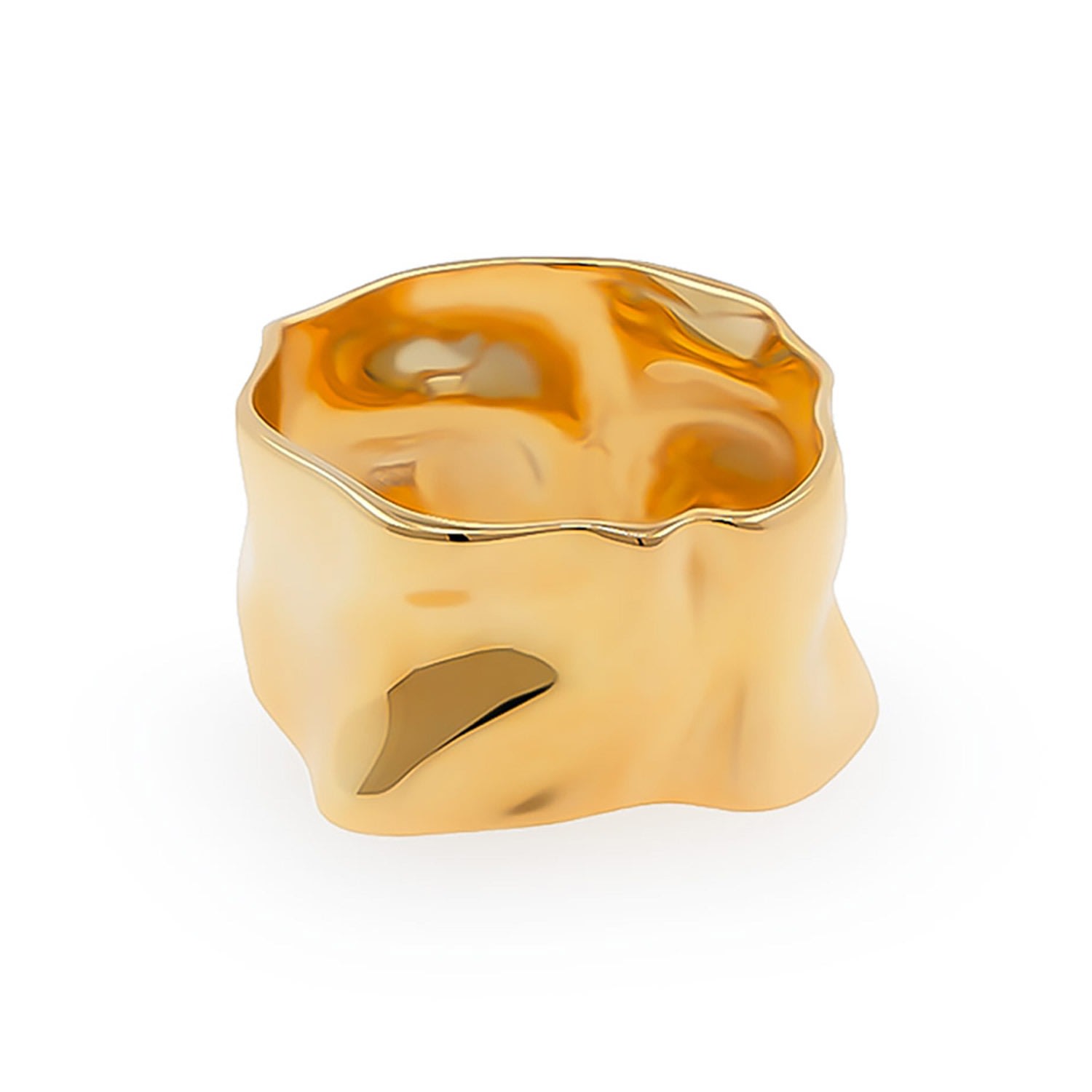 Women’s Gold Wave Ring Côté Caché