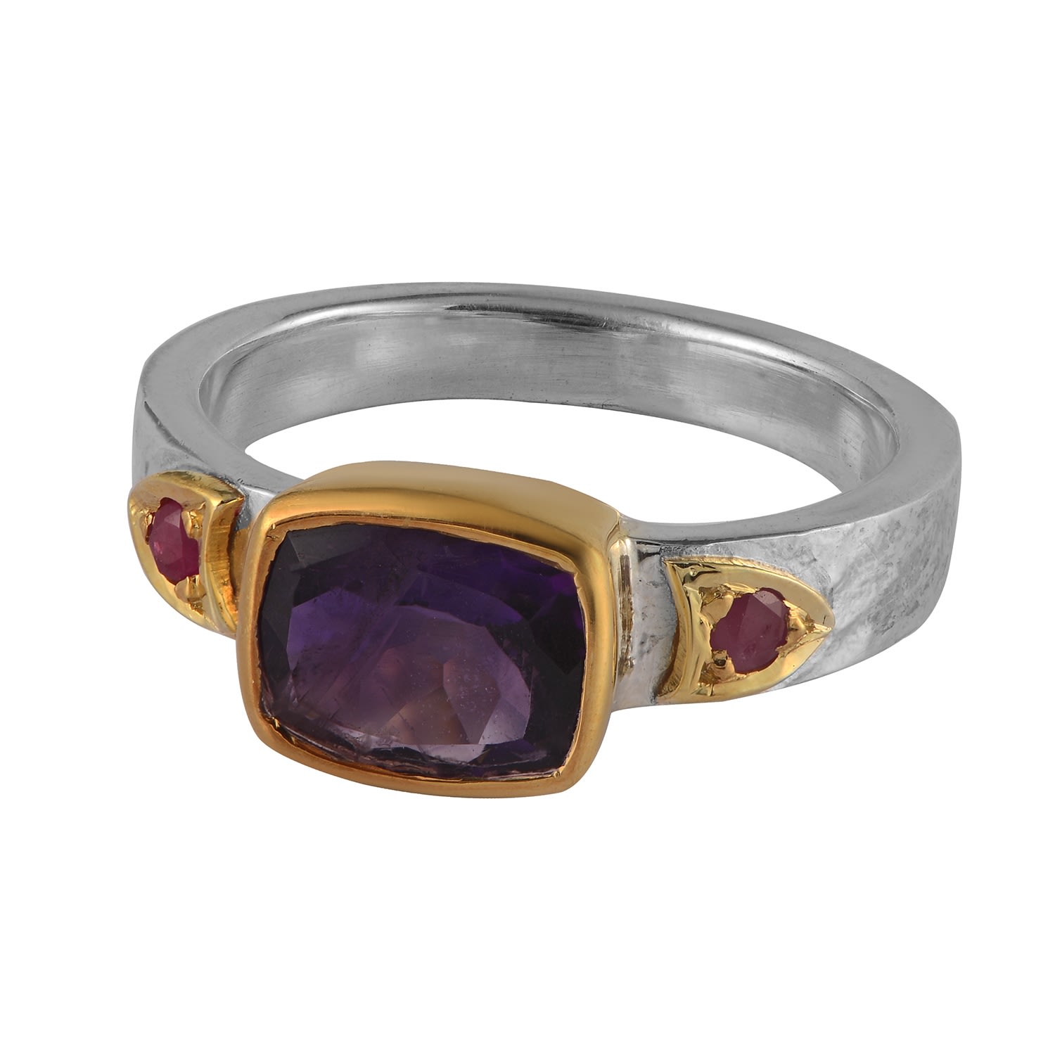 Women’s Pink / Purple / Red Bathsheba Amethyst Ruby Ring Emma Chapman Jewels