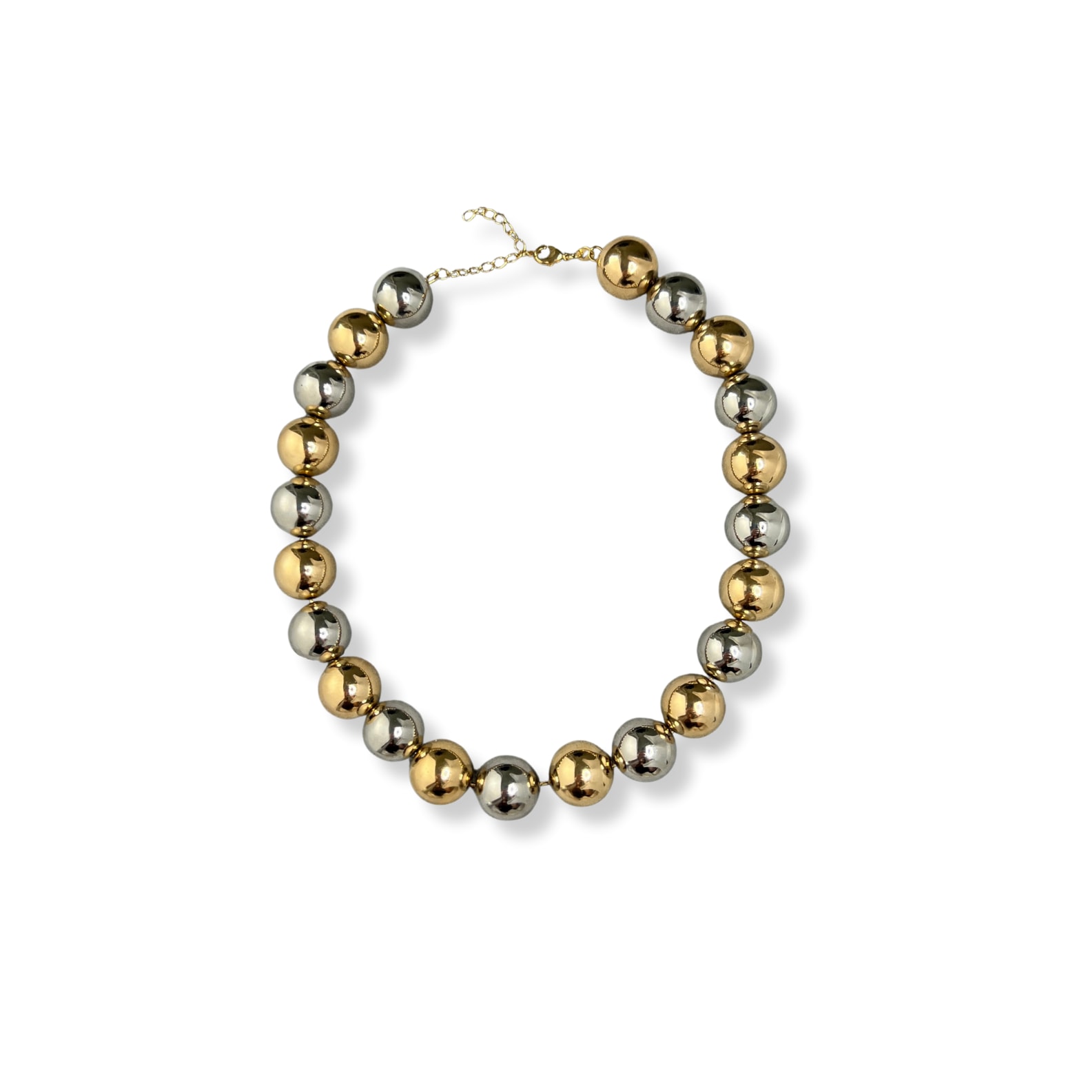 Women’s Gold / Silver Gold & Silver Balls Necklace Serabondy