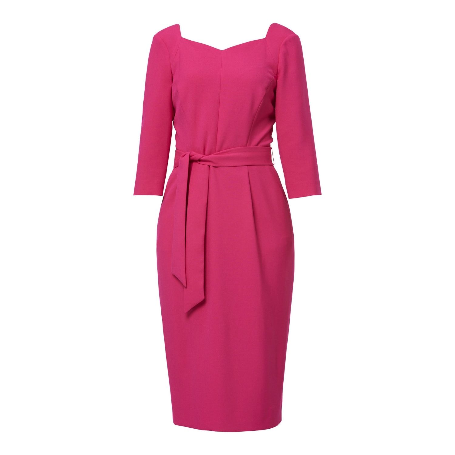 Women’s Pink / Purple Thea Cerise Pink Dress Large Helen Mcalinden