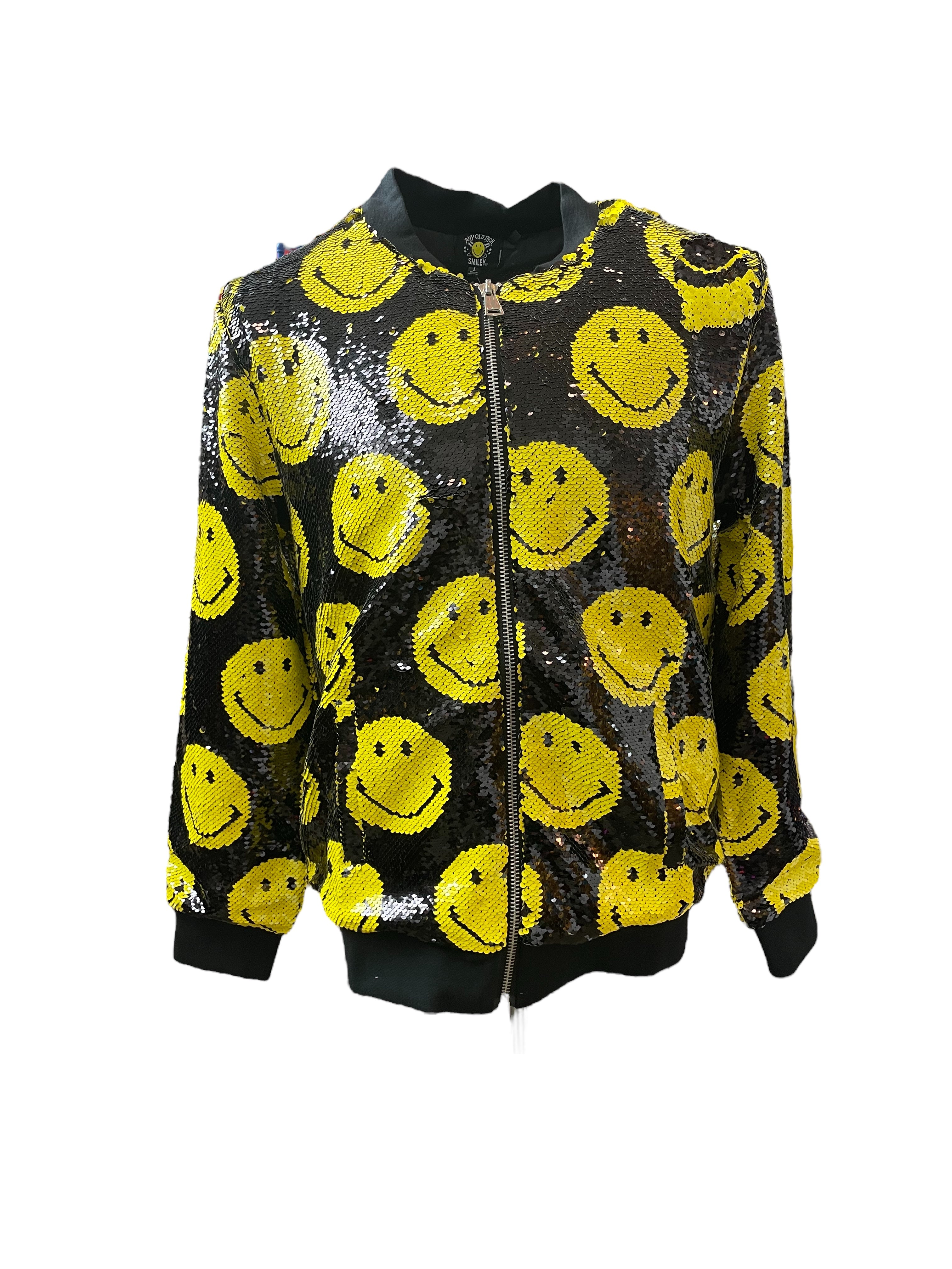 Black / Yellow / Orange Any Old Iron X Smiley Men’s Bomber Jacket M