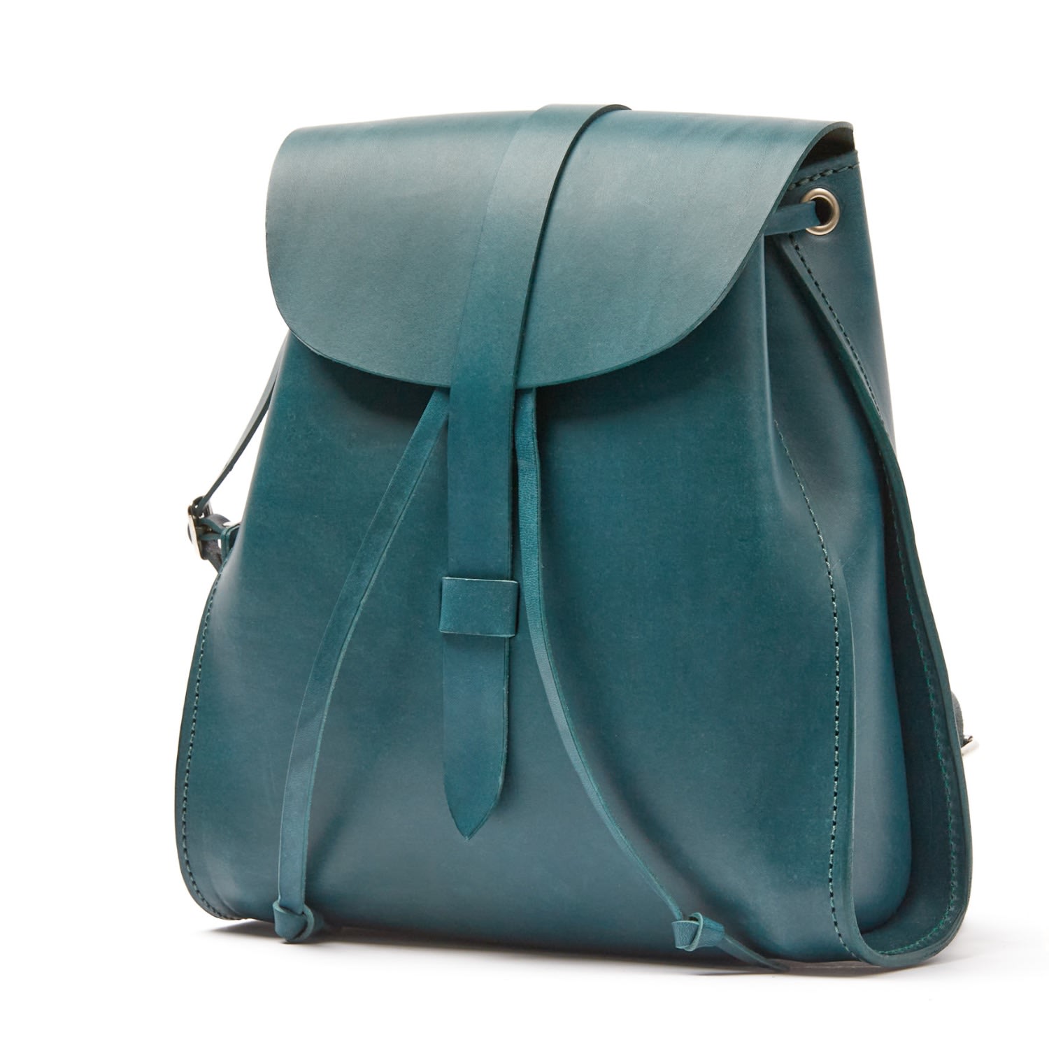 Women’s Green Leather Backpack Jade Tribeca Collection The Dust Company