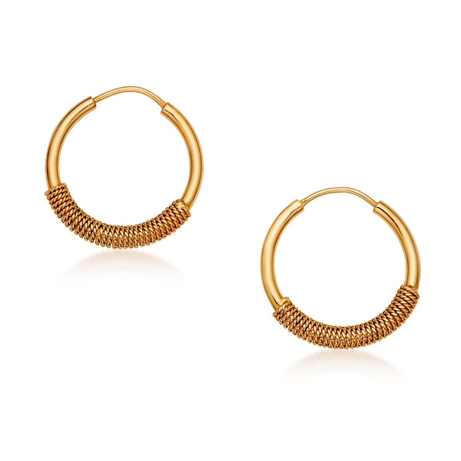 Women’s Gold Twist Hoops Preeti Sandhu