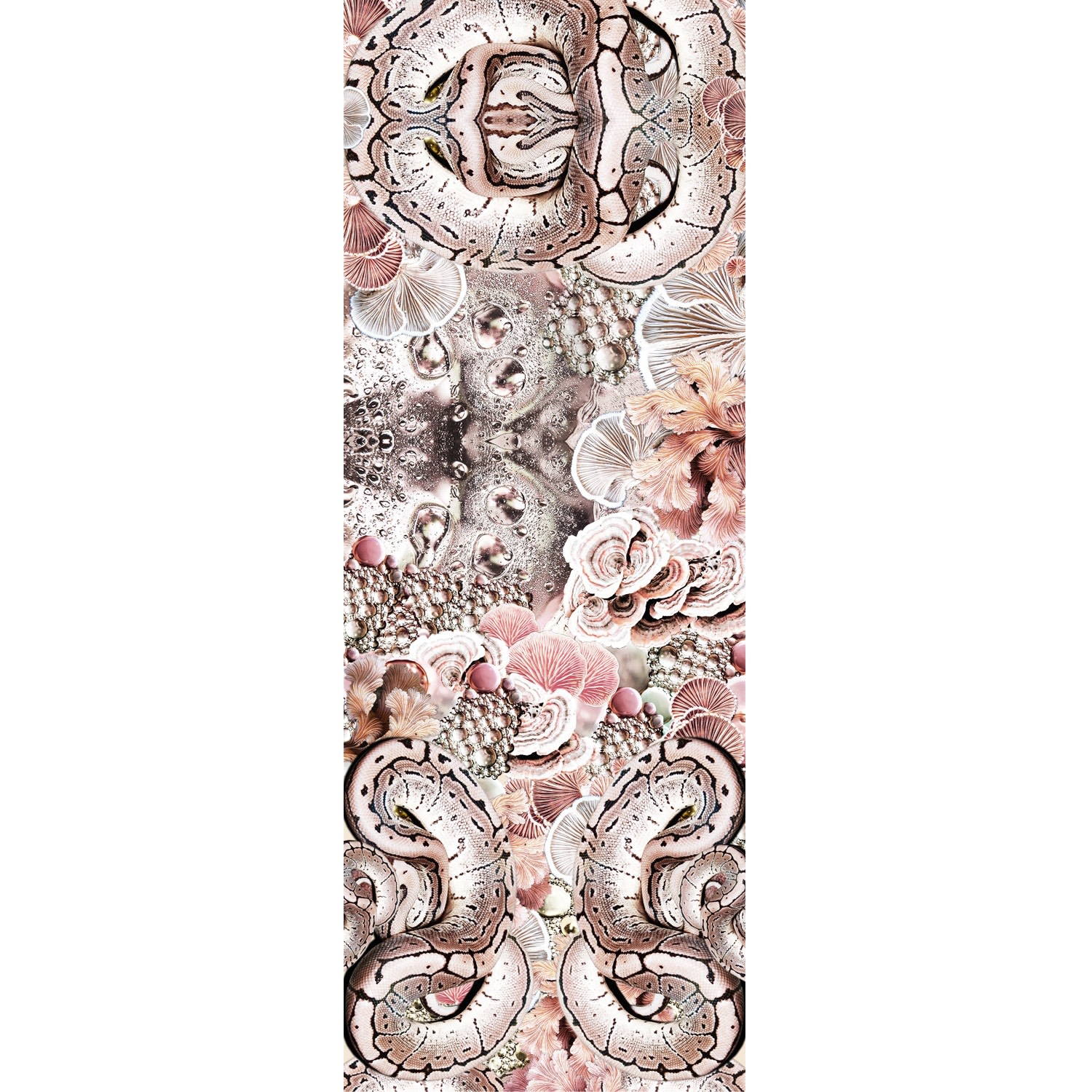 Women’s Snakes & Coral Small Silk Scarf Cassandra Hone