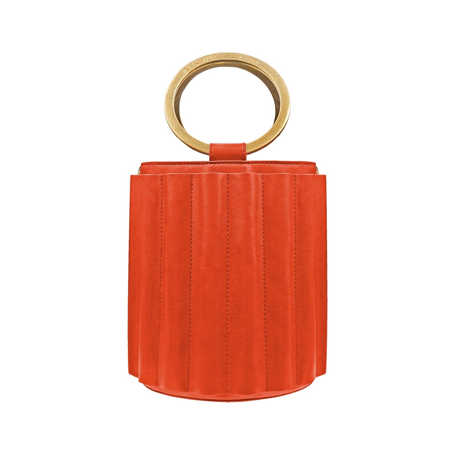 Women’s Yellow / Orange Water Metal Handle Bucket Bag - Orange Alkeme Atelier
