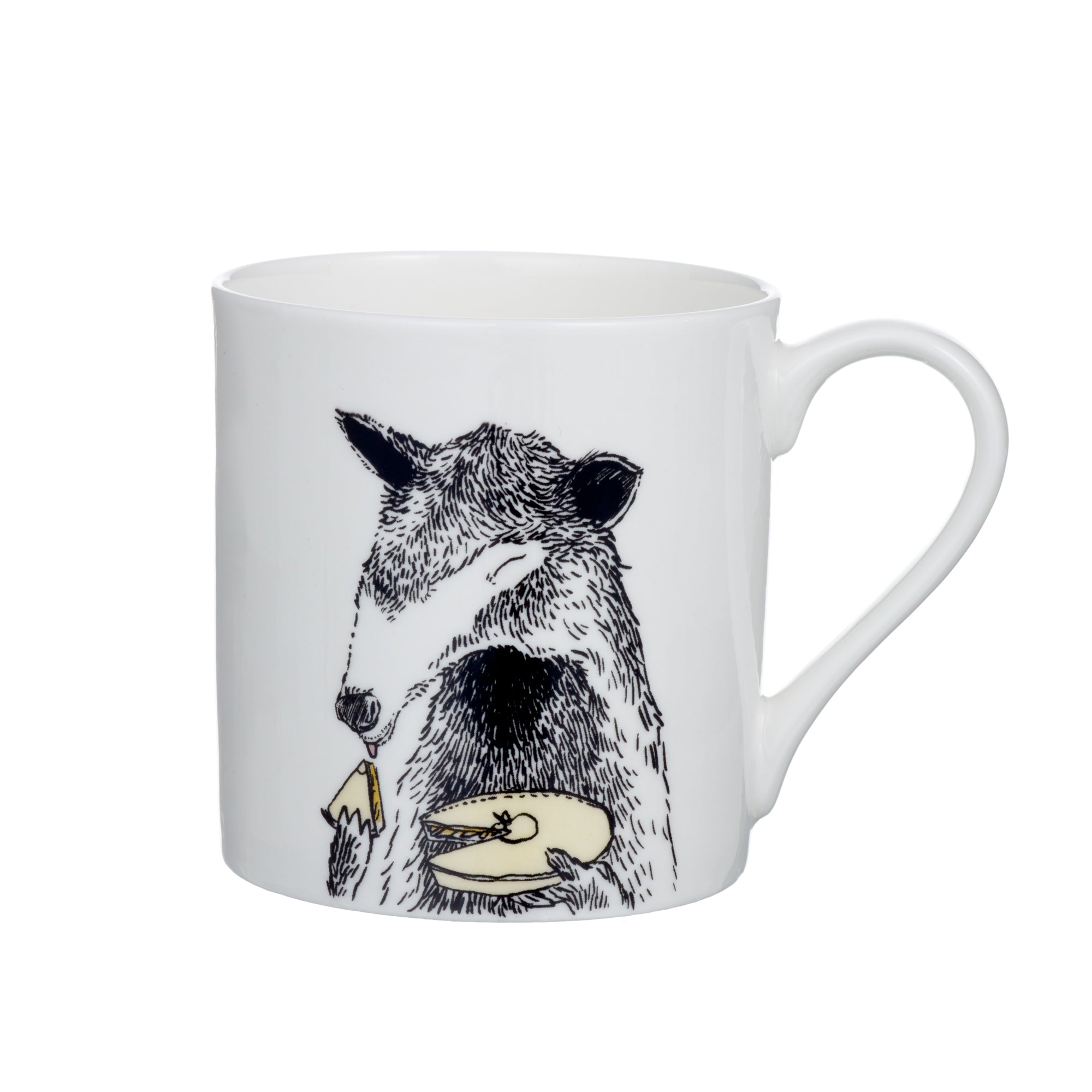 A Alphabet Of Snacking Animals Mug Jimbobart