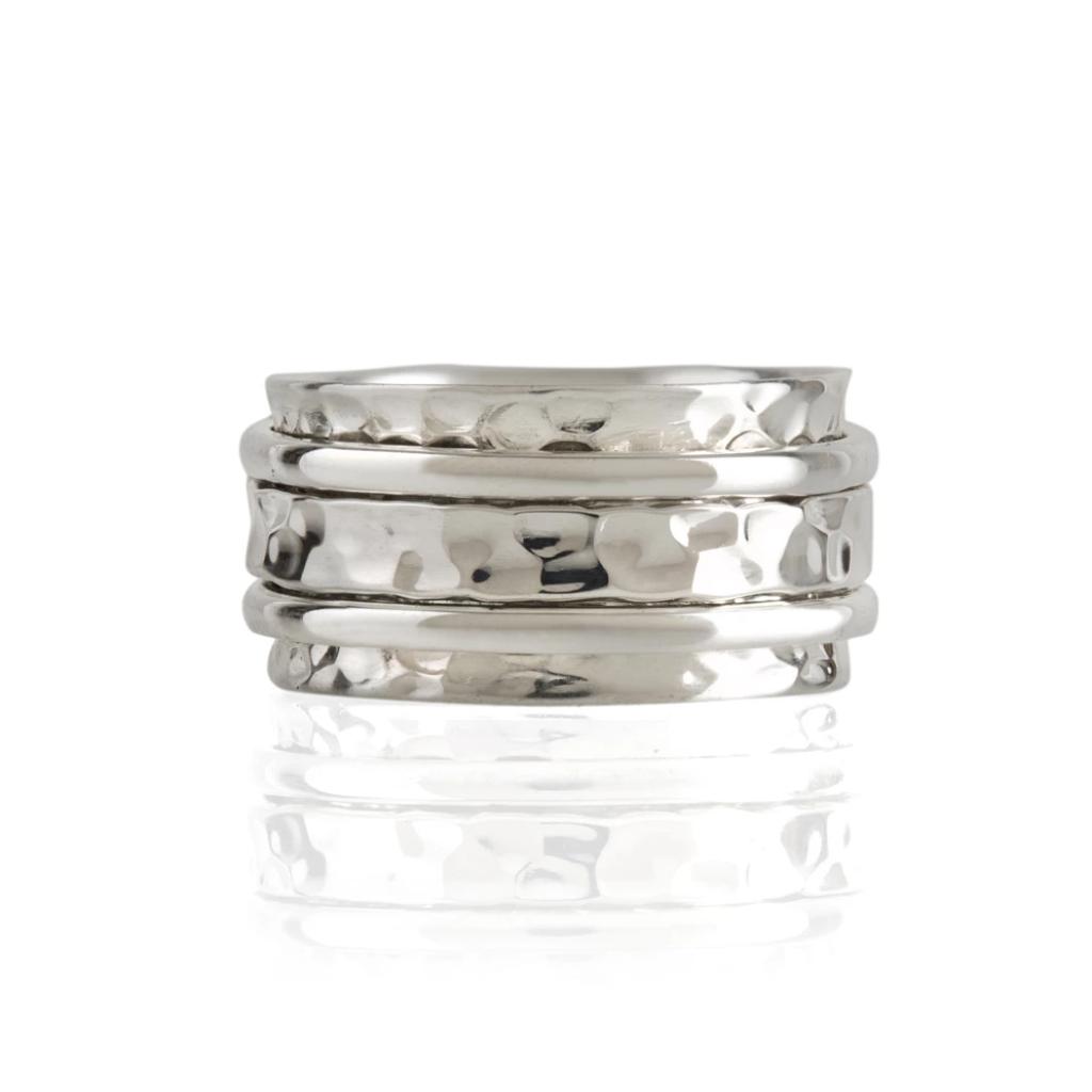 Women’s Karma Abundance Silver Spinning Ring Charlotte’s Web Jewellery