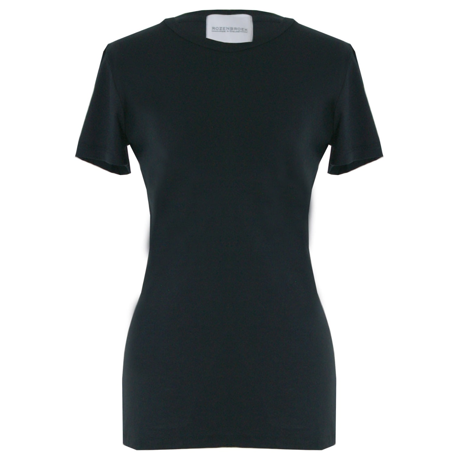 Women’s Organic Bamboo T-Shirt In Black Medium Rozenbroek