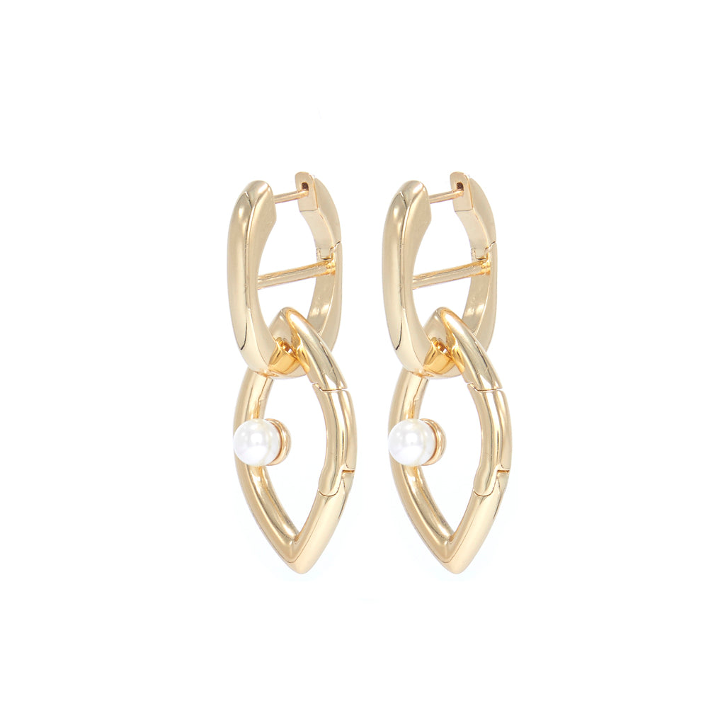 Women’s Eye Opener Chain Earrings - Gold Capsule Eleven