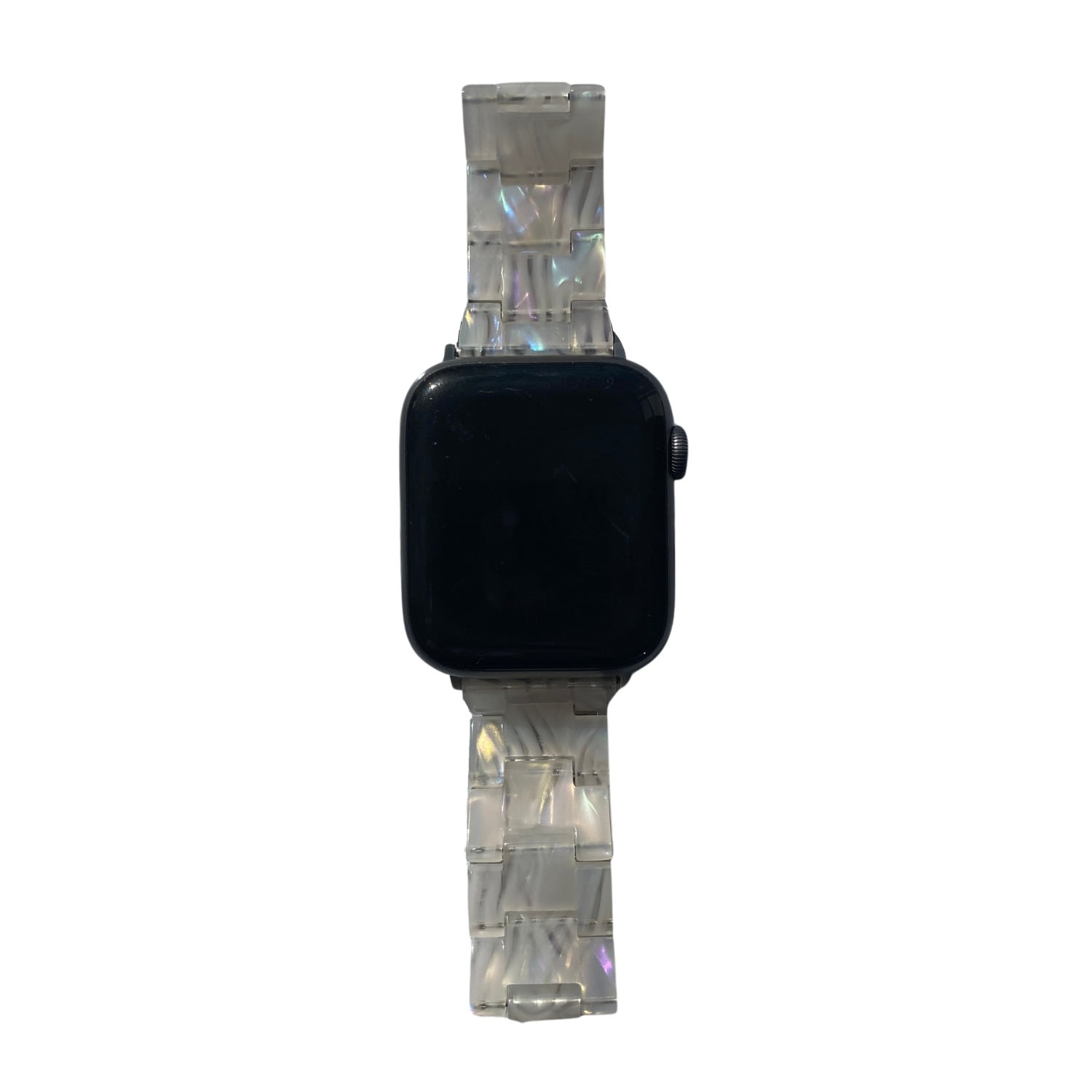 Women’s White Apple Watch Band In Iridescent Small Closet Rehab