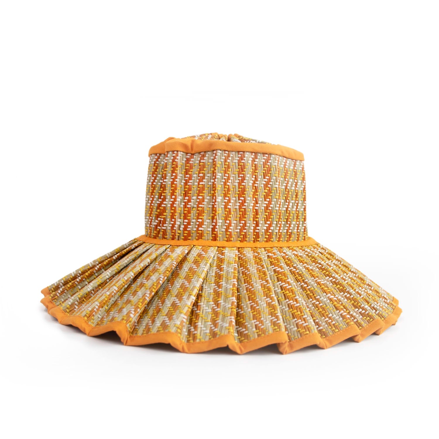 Women’s Yellow / Orange Sundeck Luxe Capri Maxi Hat Large Lorna Murray