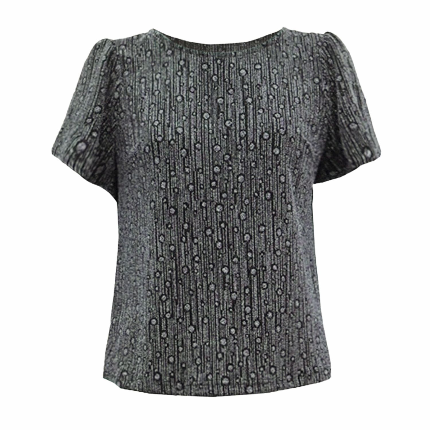 Women’s Blue / Silver Disco Hangover Top In Blue Extra Small Traffic People