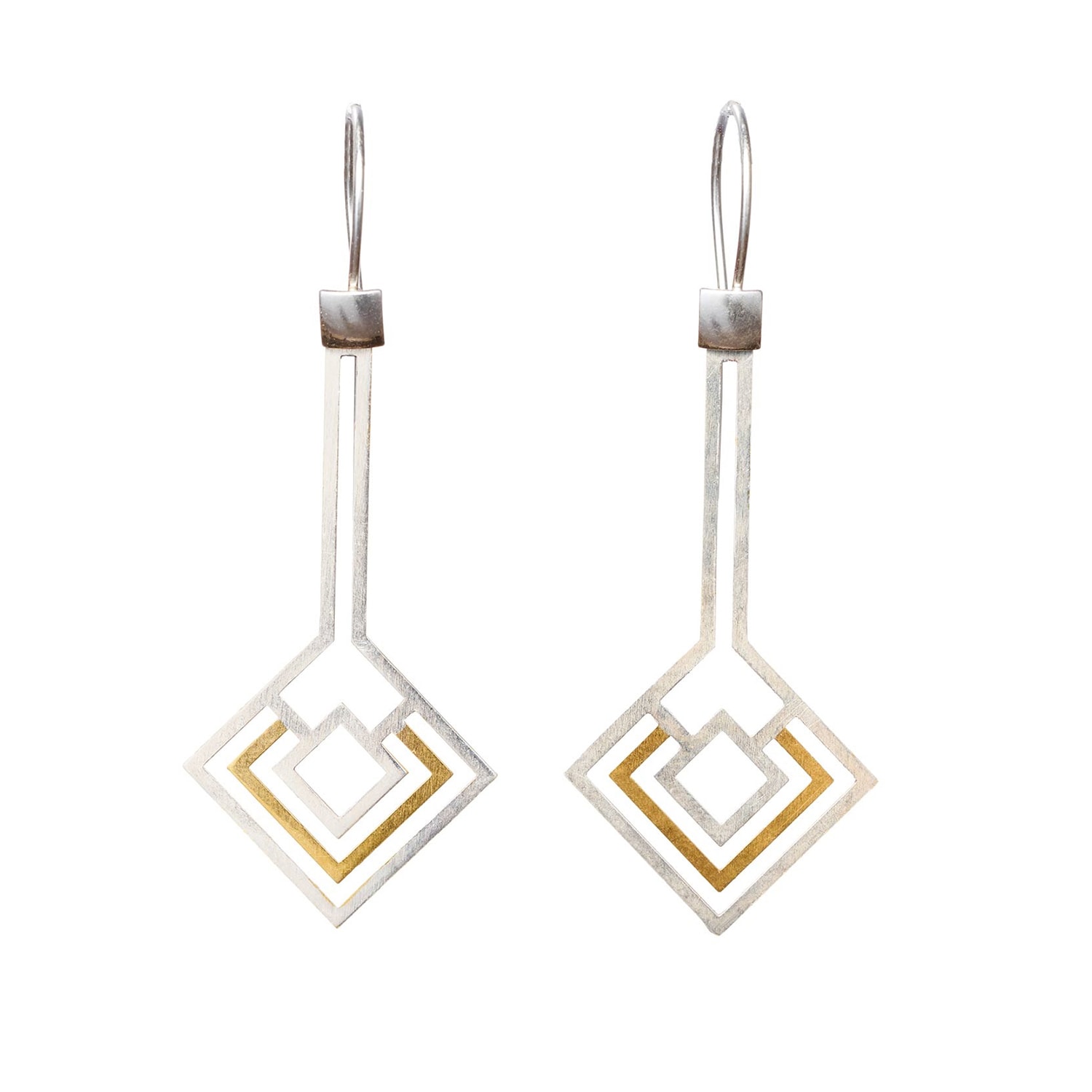 Women’s Silver / Gold Aora Silver Earrings Bizar Concept