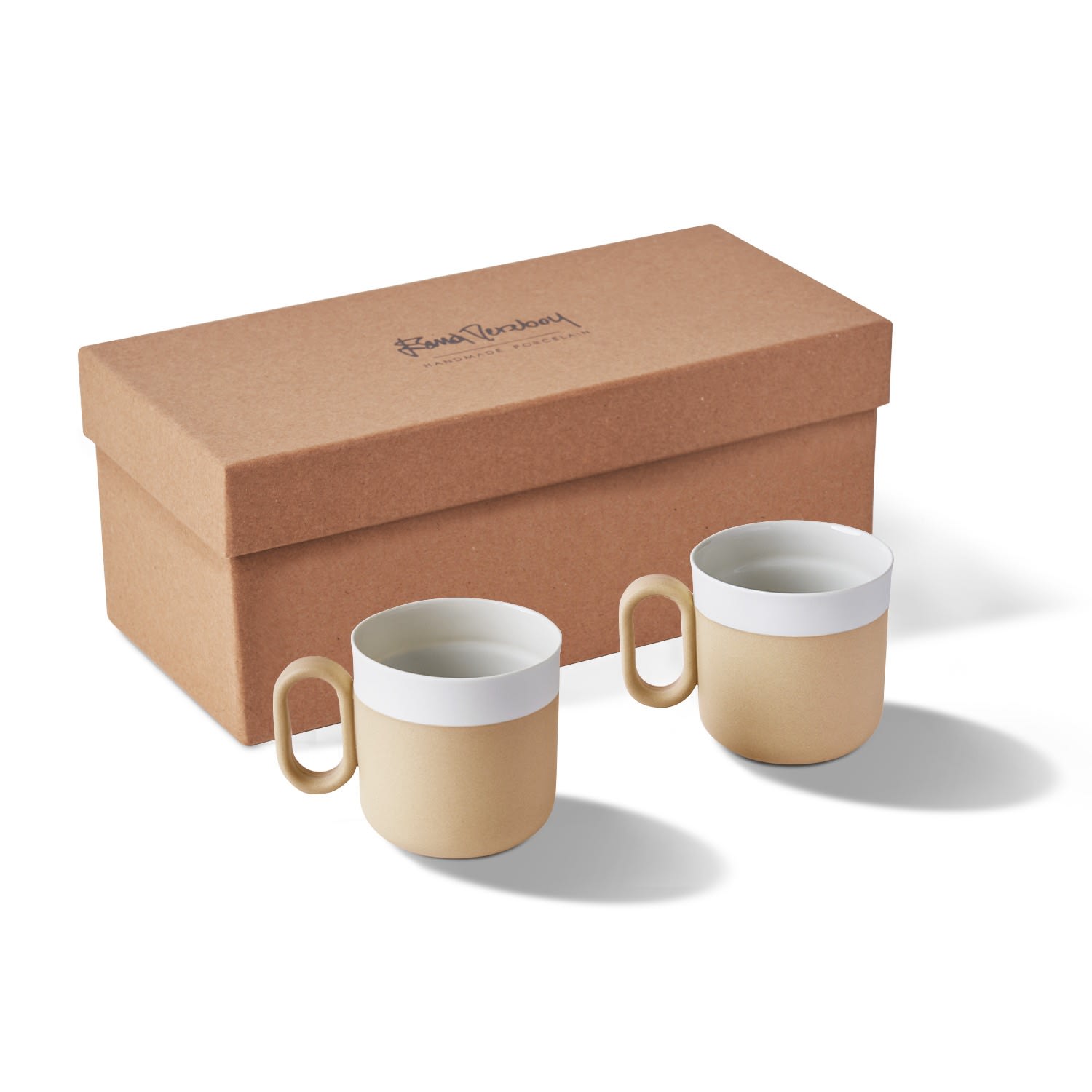 Capsule Tea Cup Set Of Two - Straw & Ivory Esma Dereboy