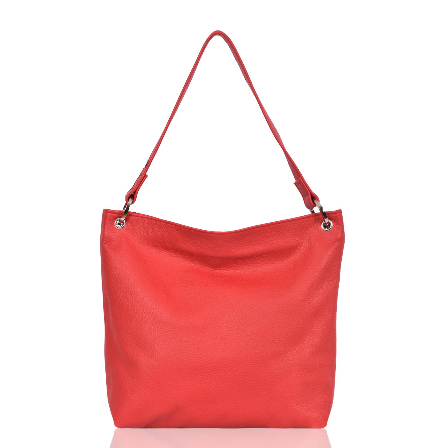 Women’s Leather Shoulder Bag Chilli Red Hesta Owen Barry