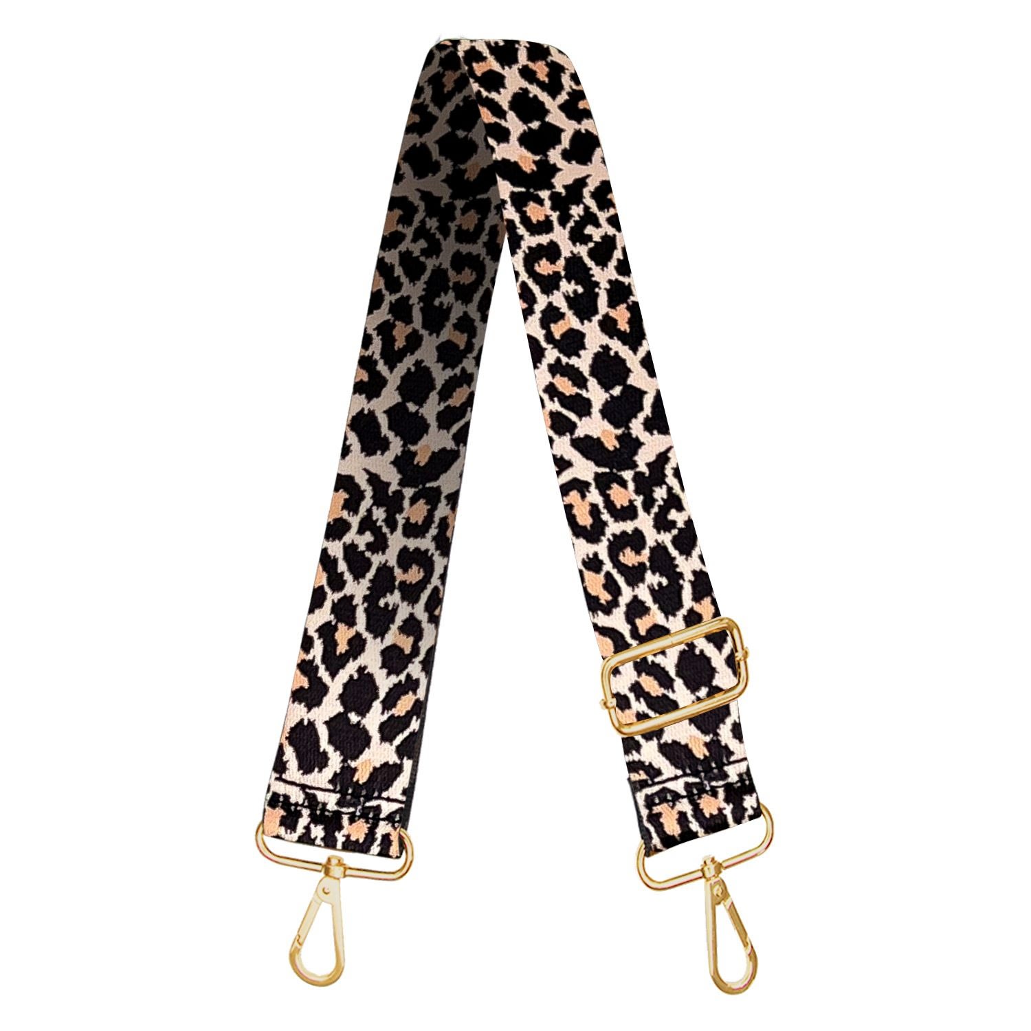 Women’s Neutrals Luxe Ecru Leopard Print Bag Strap. Jlr London