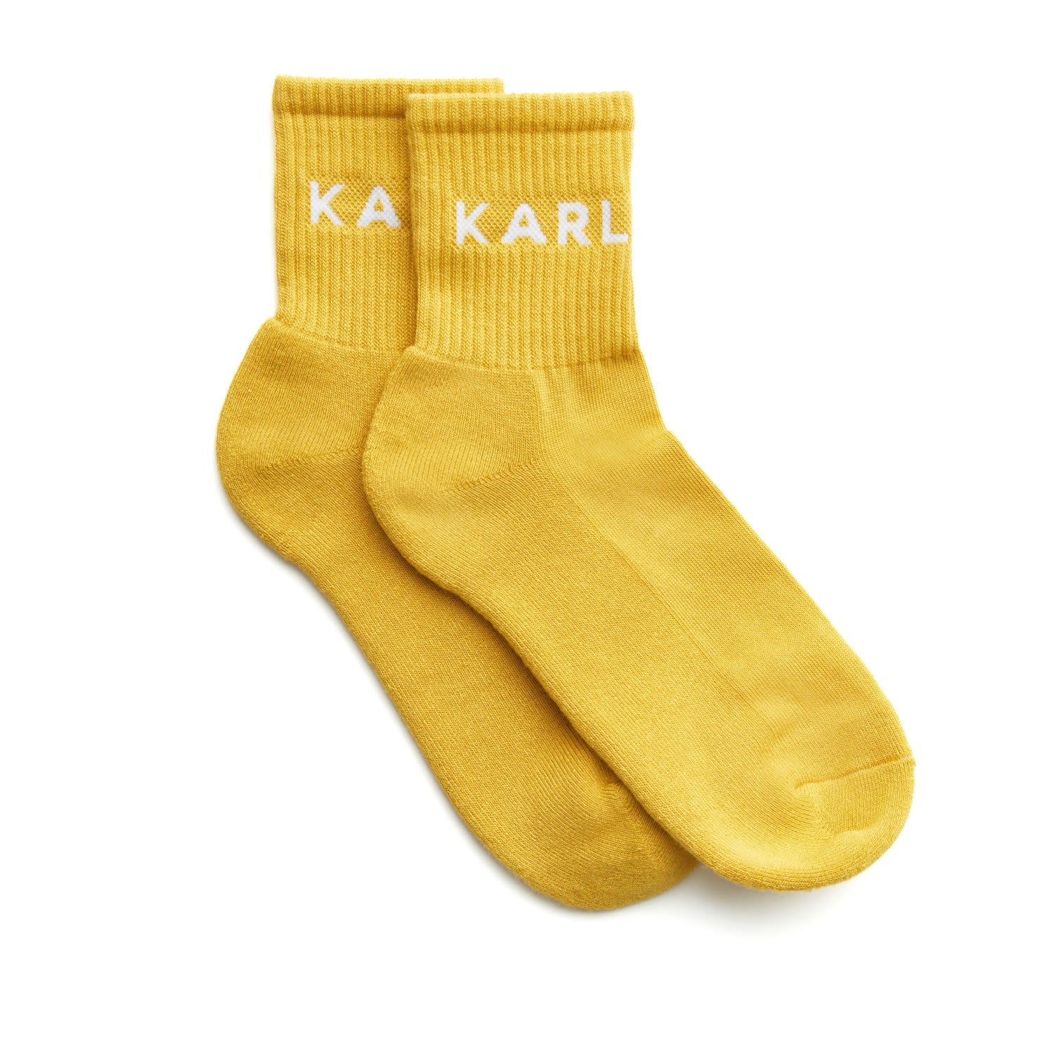 Yellow / Orange Mens Signature Socks In Sunset S/M Karlina’s
