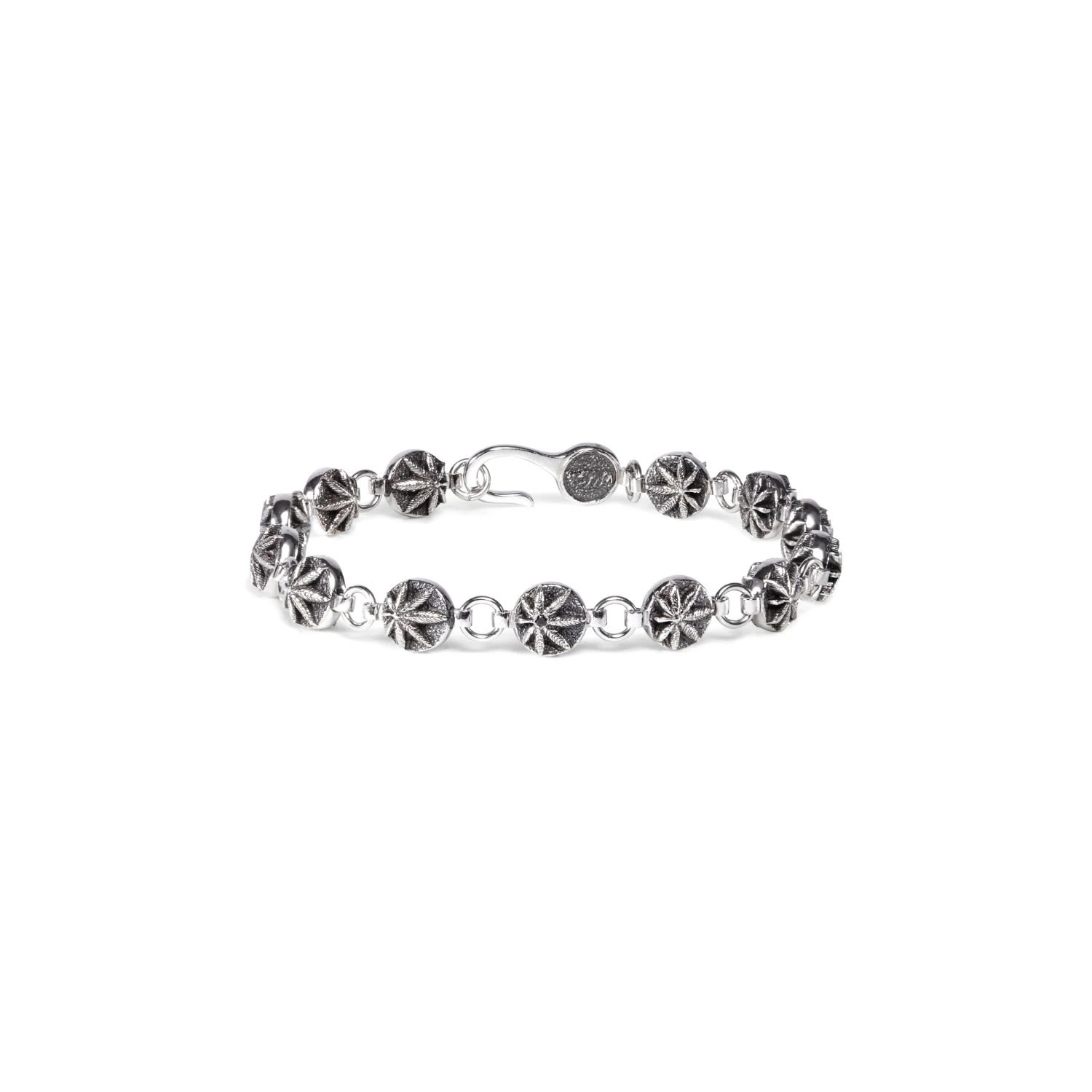 Men’s Silver Black Diamonds Reefer Bracelet Wild Sons