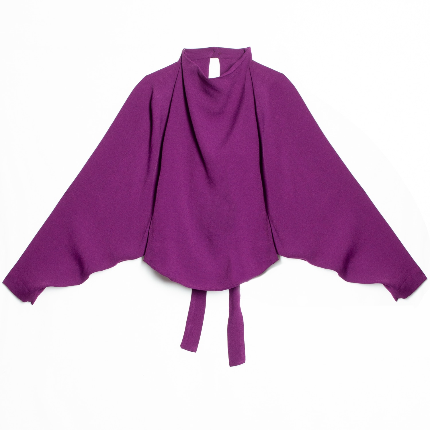 Women’s Pink / Purple Draped Crop Top Extra Small Gaffer & Fluf