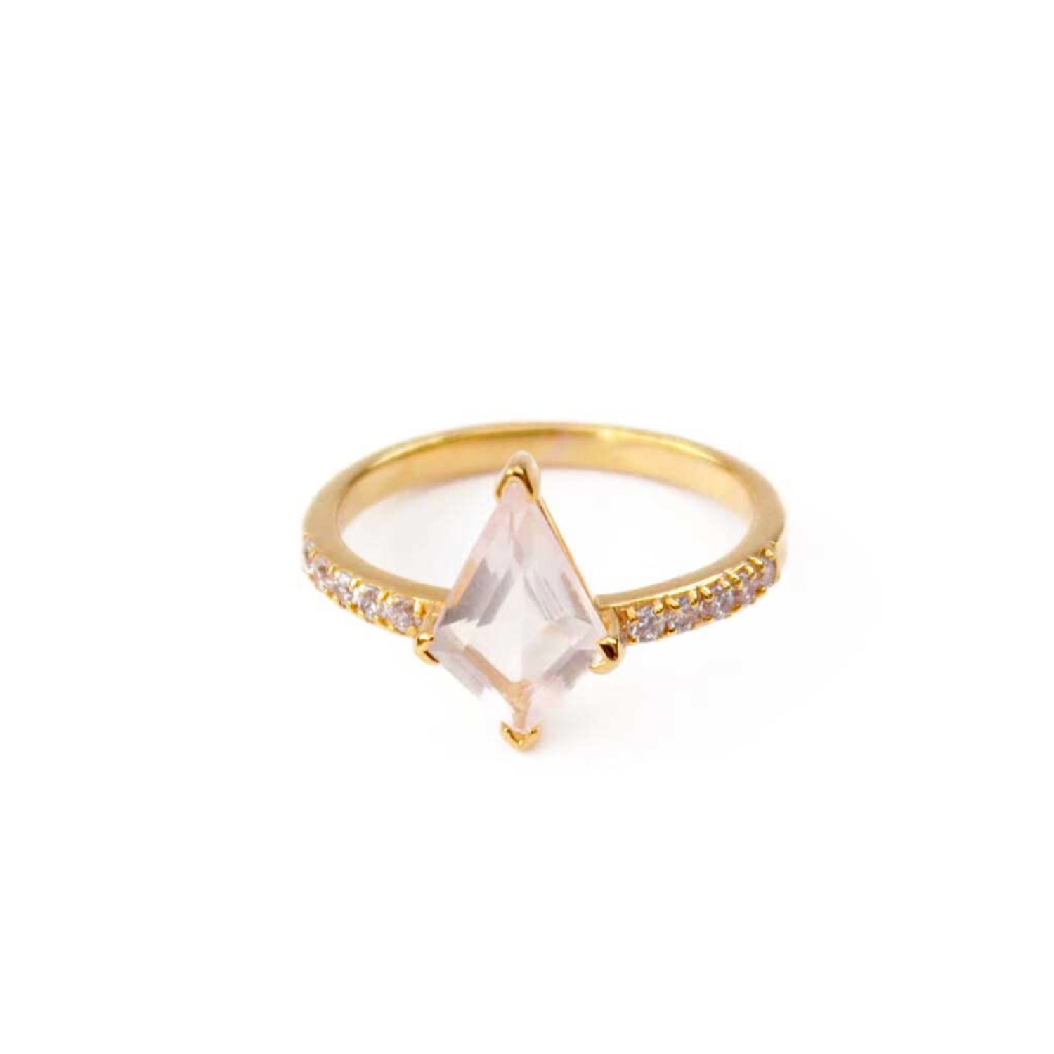 Women’s Pink / Purple Eloise Rose Quartz Ring Somya London