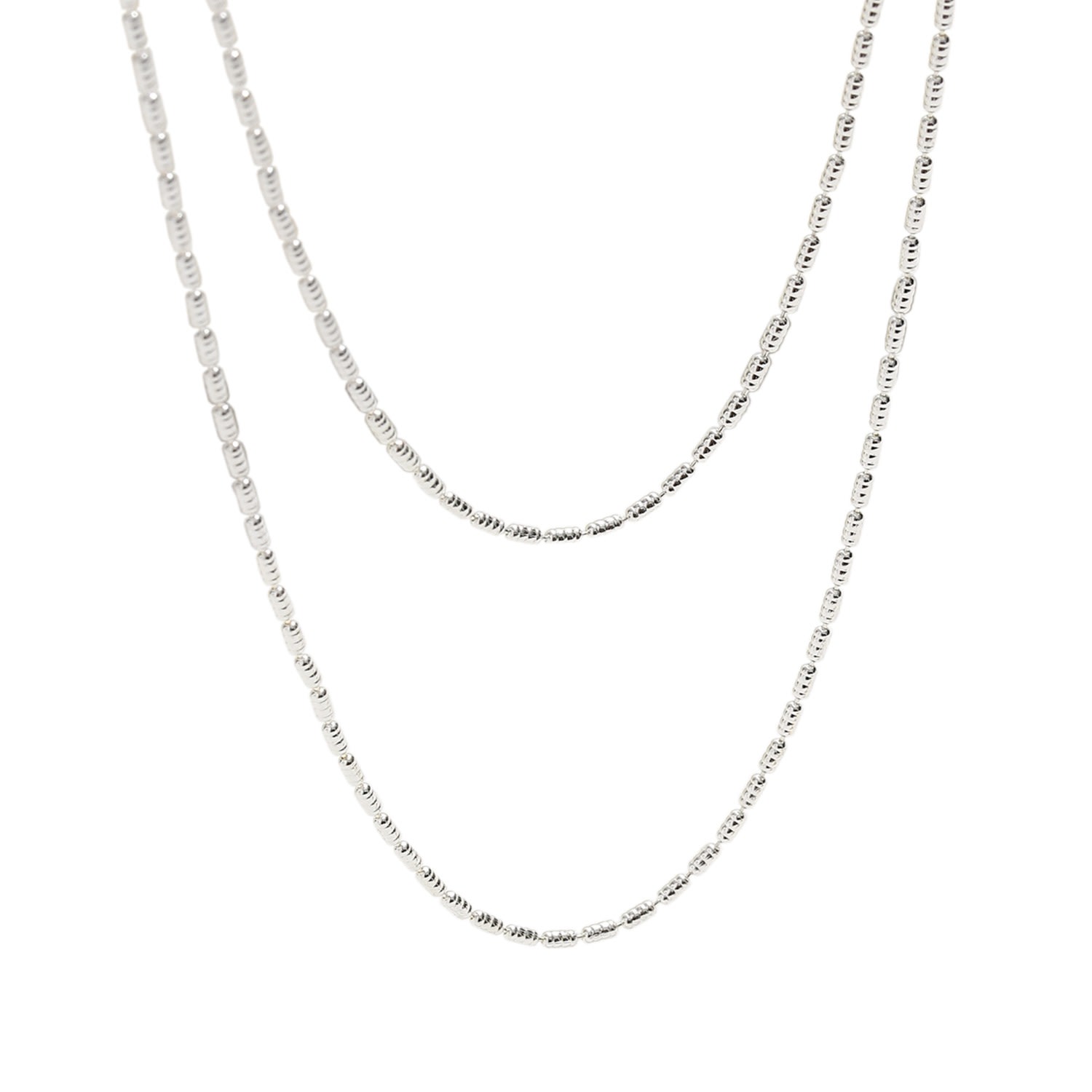 Women’s Arcane Silver Oval Bead Necklace Classicharms