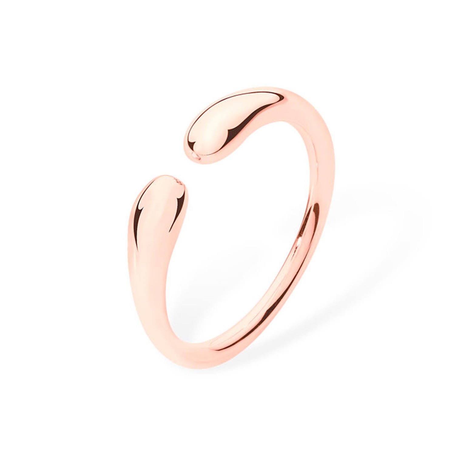 Women’s Double Drop Ring In Rose Gold Vermeil Lucy Quartermaine