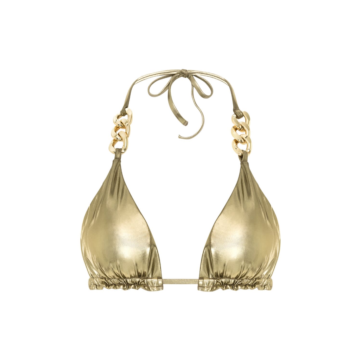 Cioccolato Couture Women S Chain Bikini Gold Top Modesens