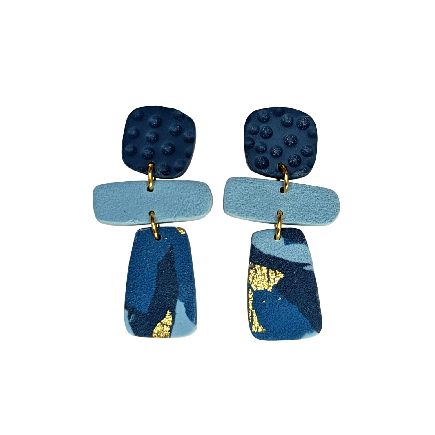 Women’s Constance Blue And Gold Earrings Ziolla Designs