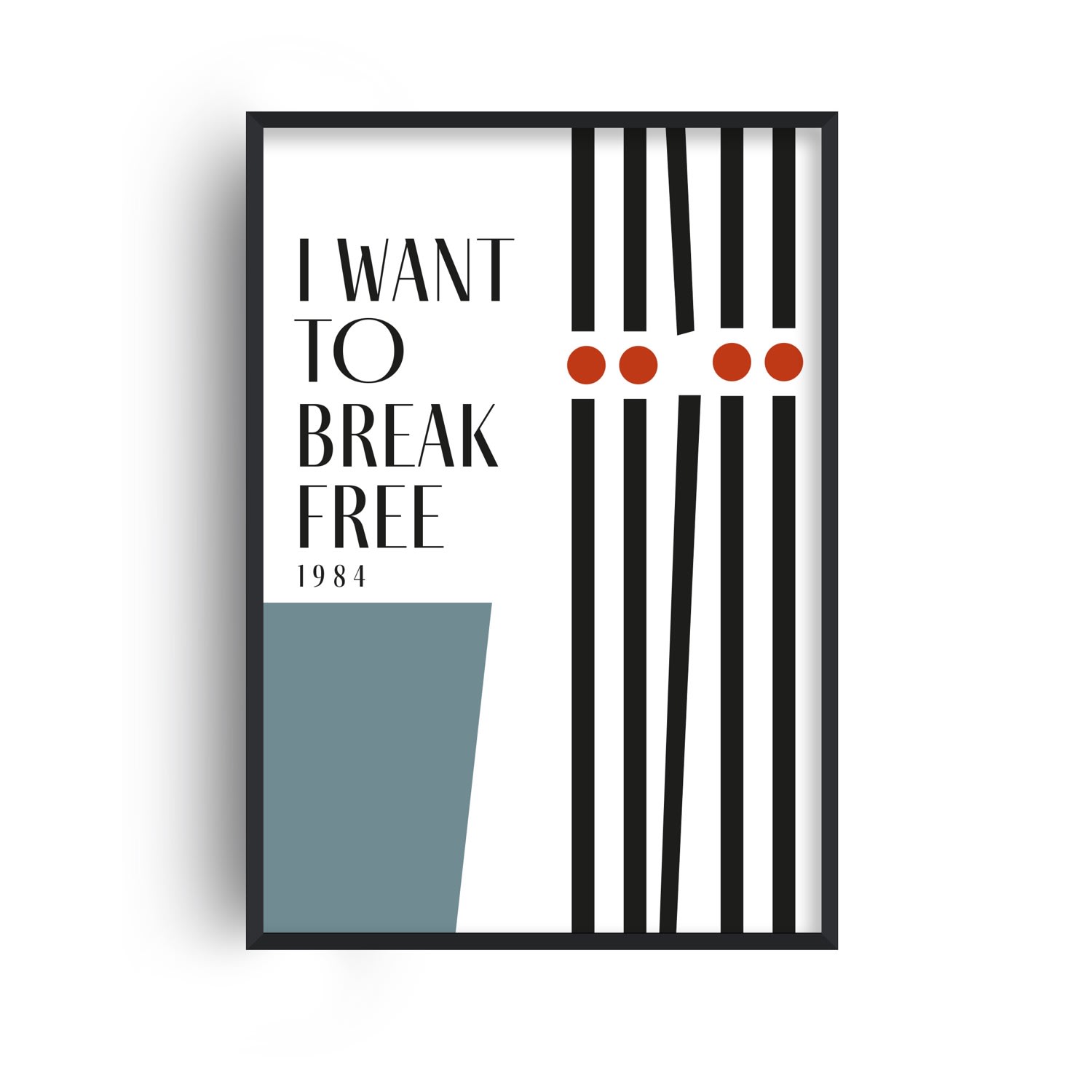 I Want To Break Free Queen Inspired Retro GiclÃ©e Art Print A2 420 X 594Mm Fanclub