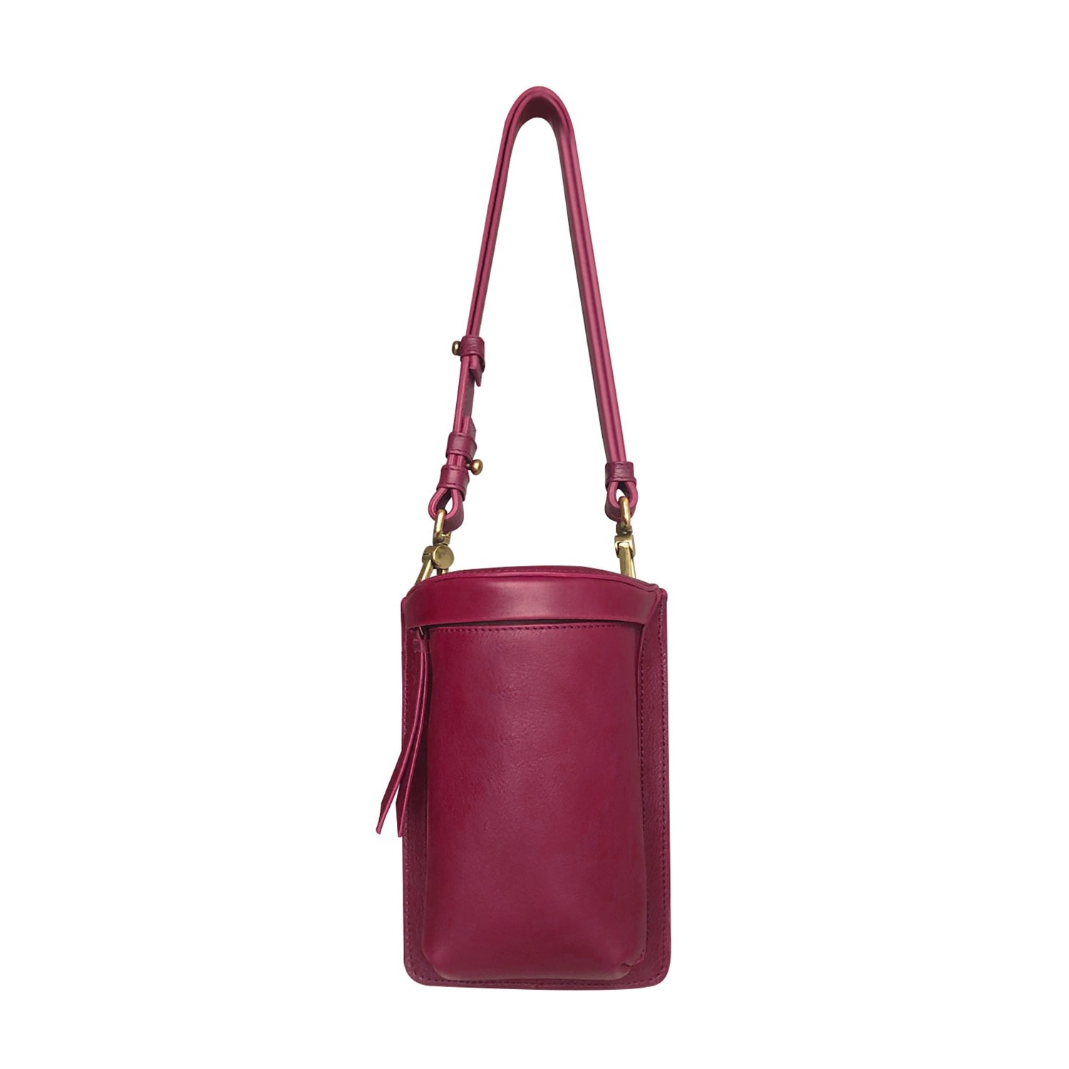 Women’s Red Uma Magenta Leather Crossbody Bixi Awotan