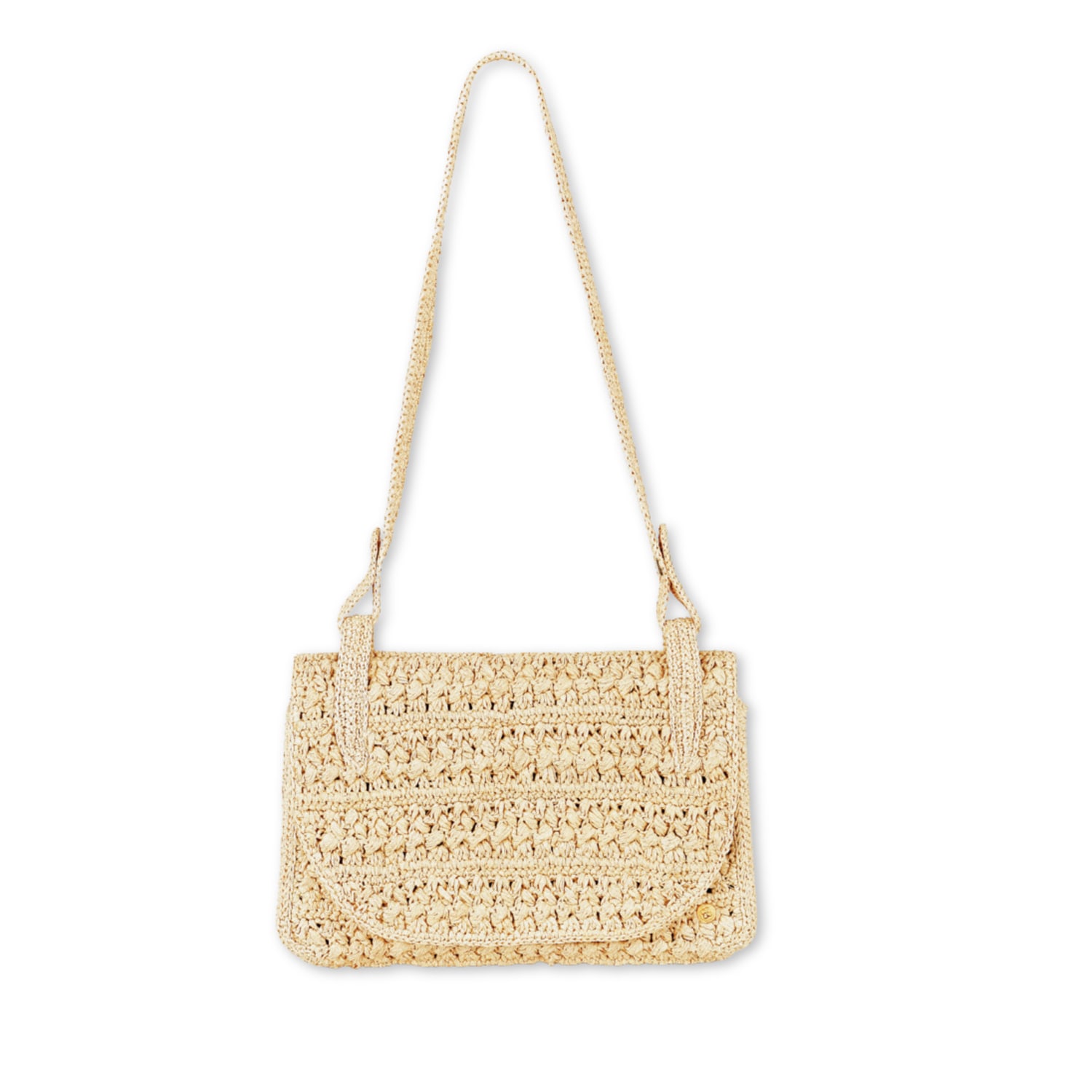 Women’s Neutrals Raffia Shoulder Crochet Bag Ava - Natural Sanabay Paris