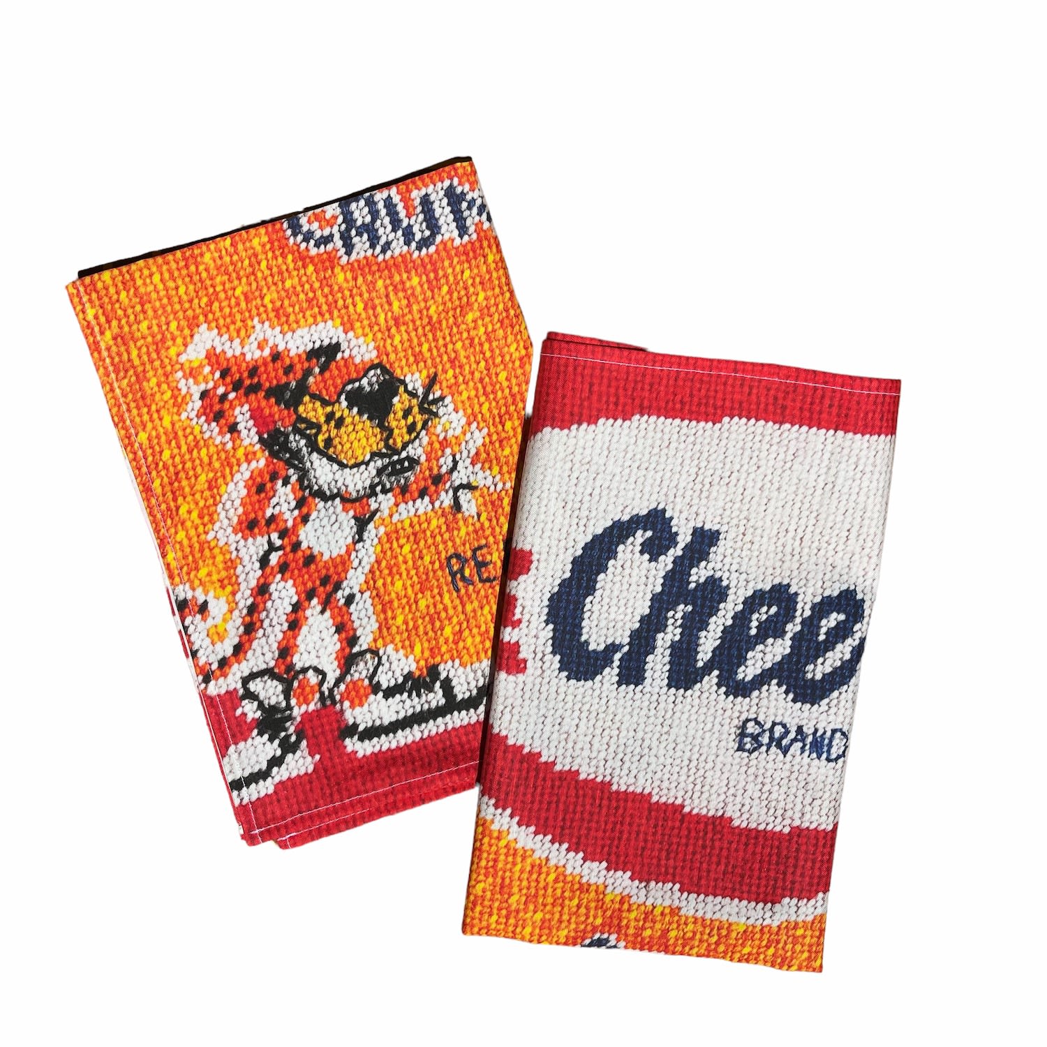 Yellow / Orange Orange Crush Cheetos Linen Cotton Tea Towels - Yellow & Orange Mommani Threads