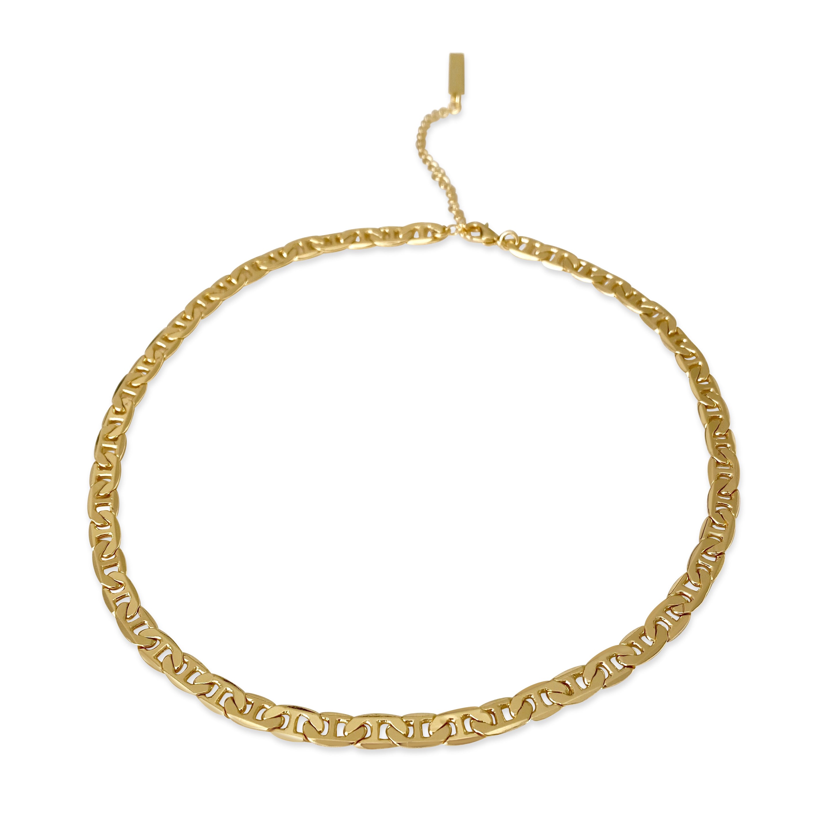 Women’s Gold Pretzel Chain Link Necklace Anisa Sojka