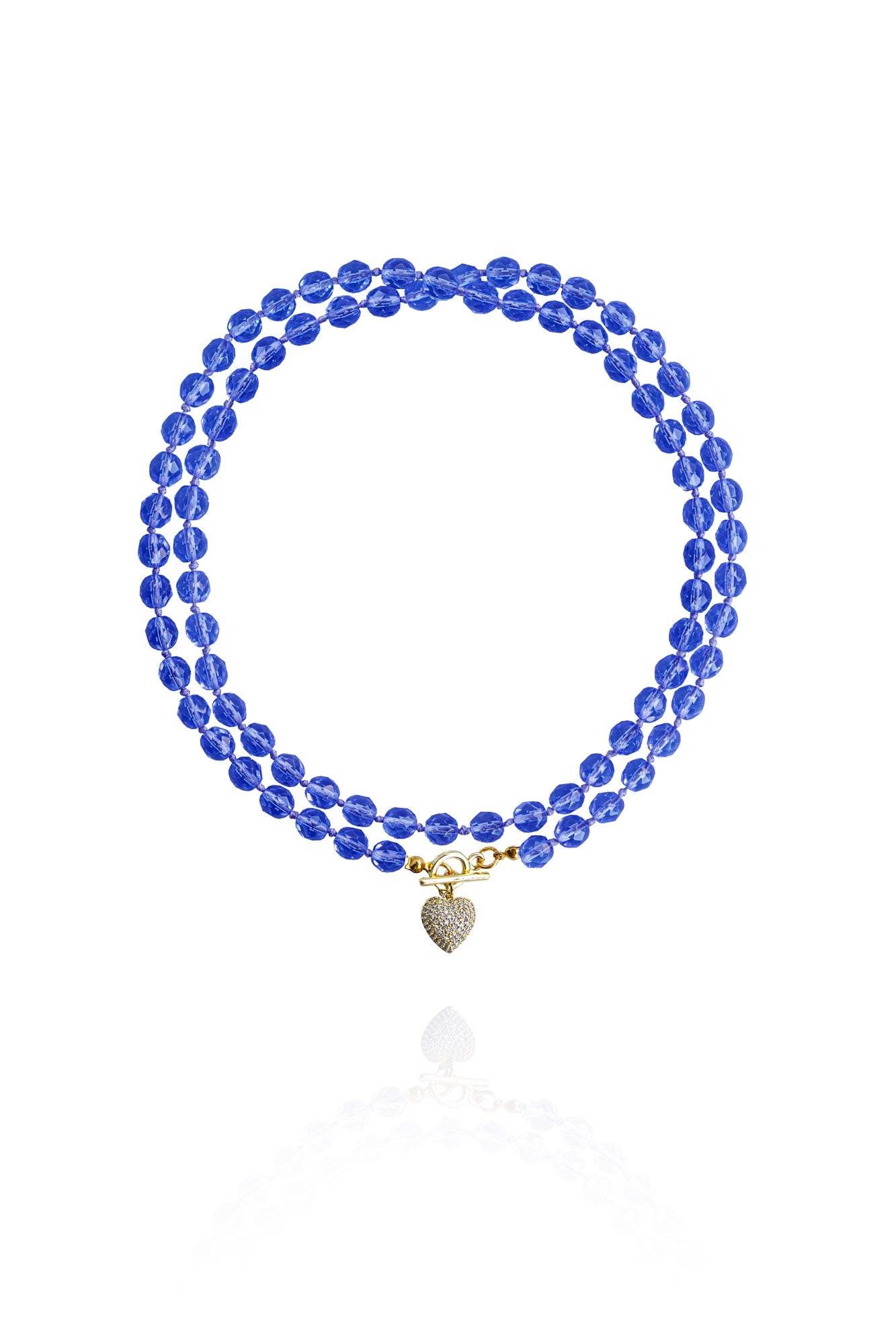 Women’s Blue Leni Loop Necklace In Sapphire Saule Label