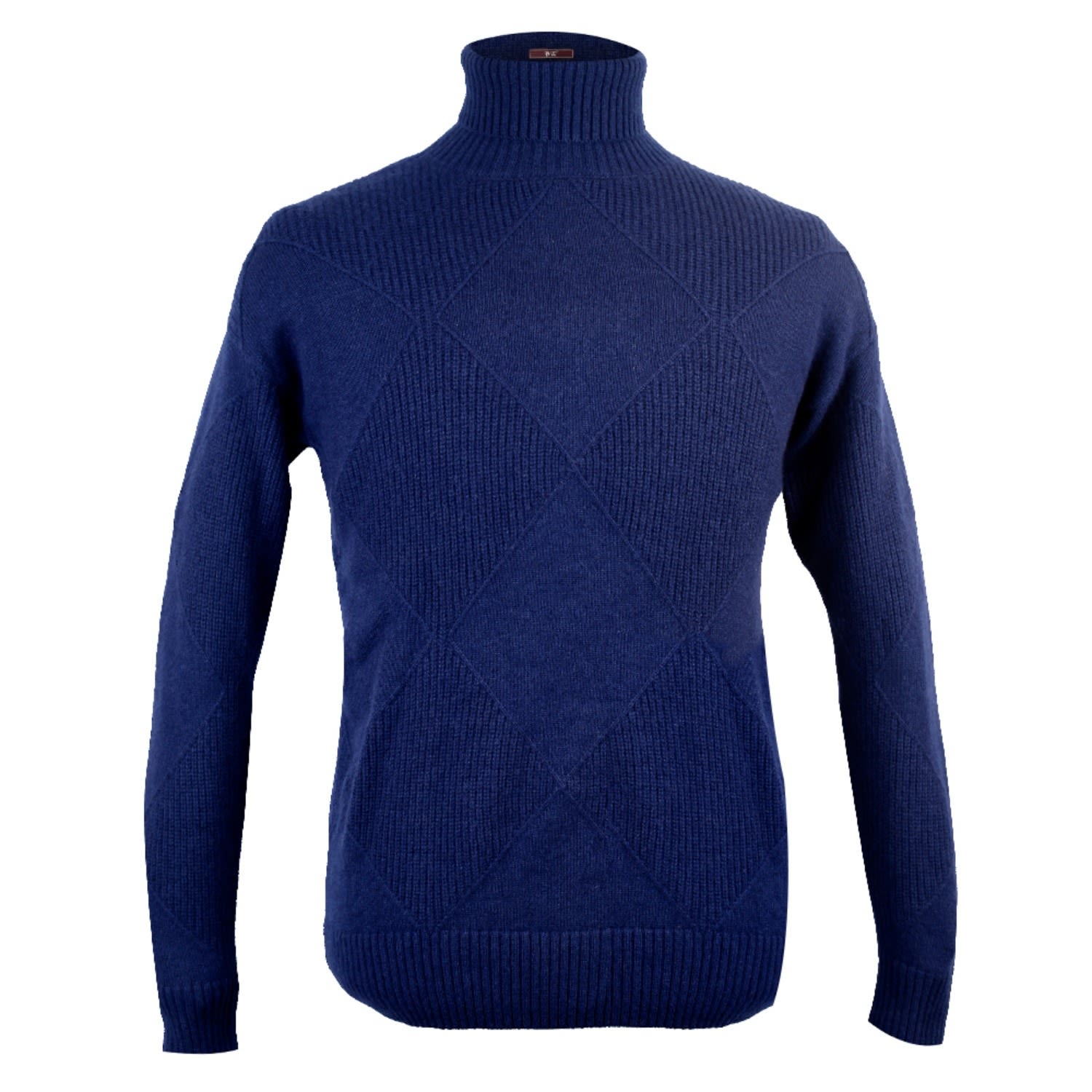 Men’s Will Roll Neck Jumper - Navy Extra Large David Wej