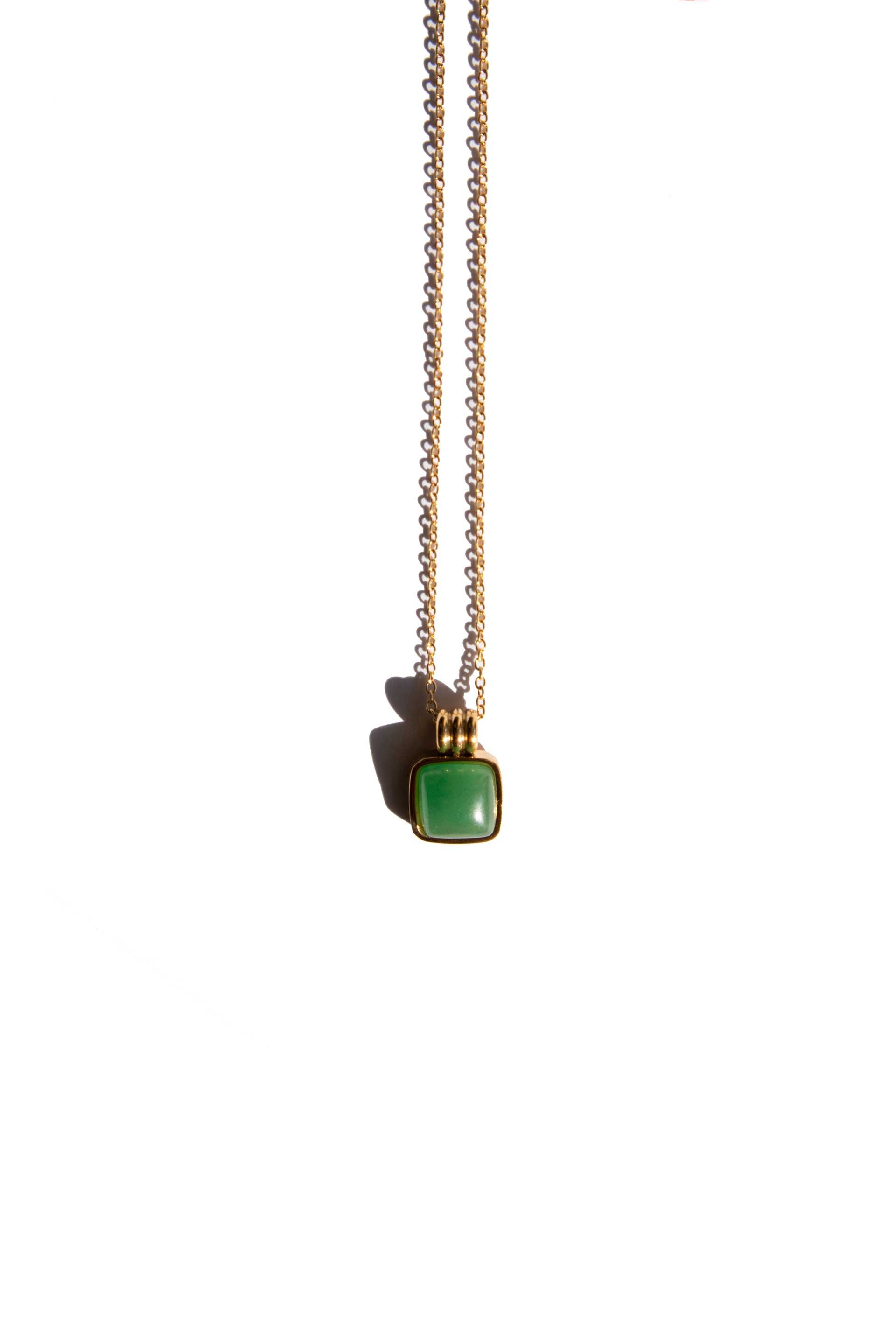 Women’s Green Puzzle Jade Stone Pendant Necklace Seree