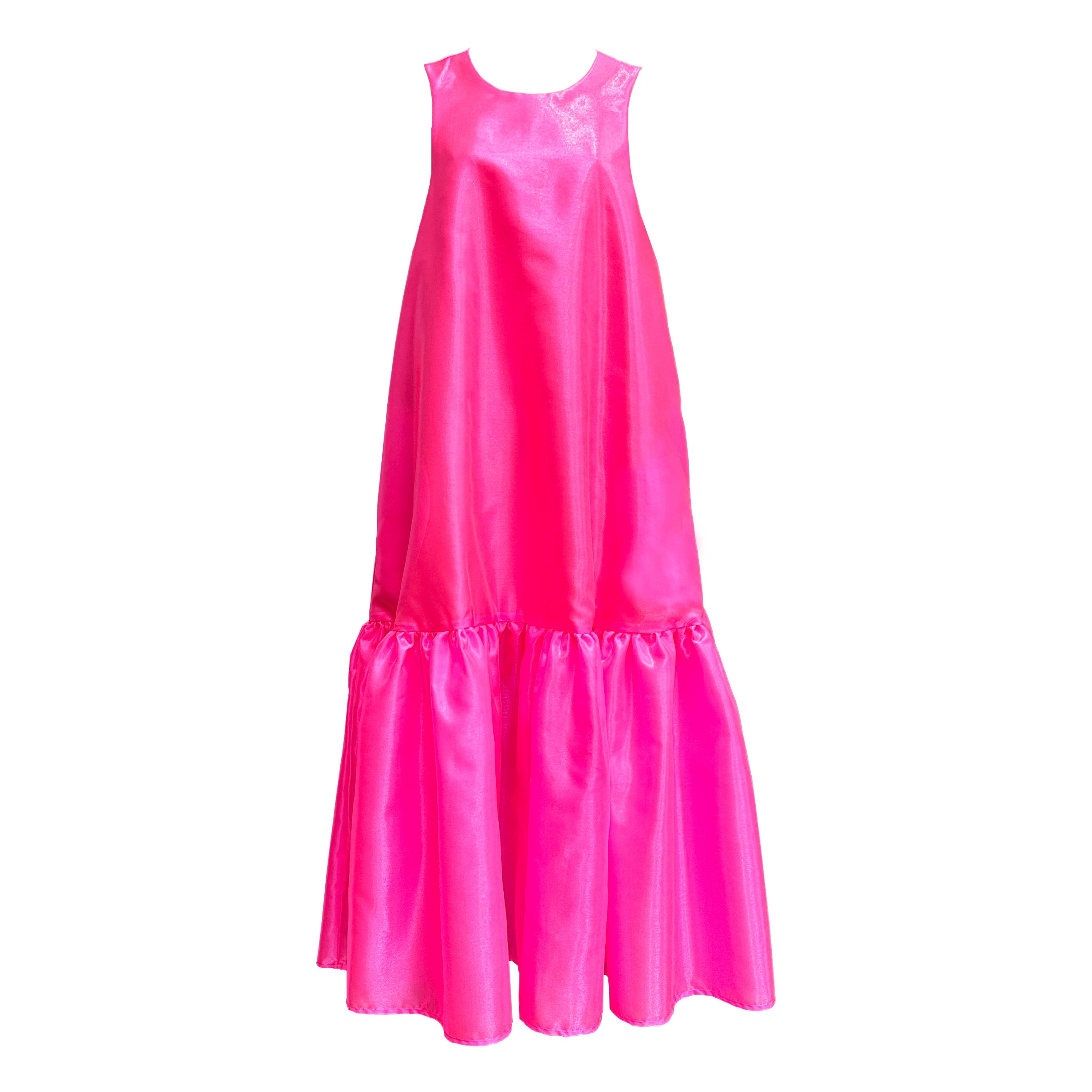 Women’s Pink / Purple The Blaise Dress - Neon Pink Extra Small Blaise London