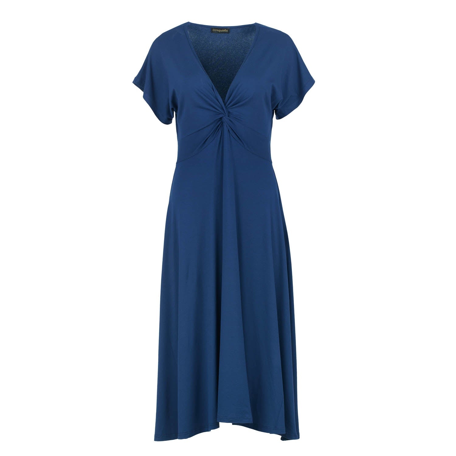 Women’s Blue Knot Detail Midi Dress Extra Large Conquista