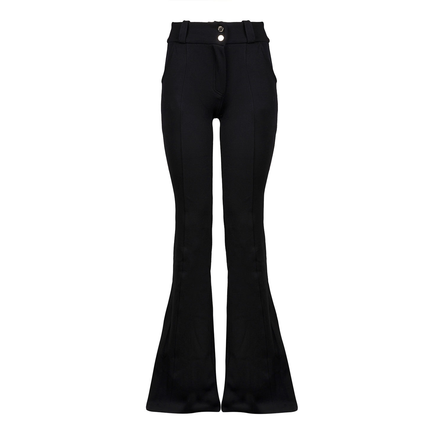 Women’s Classic Flare Pants Nero Black Extra Small Balletto Athleisure Couture
