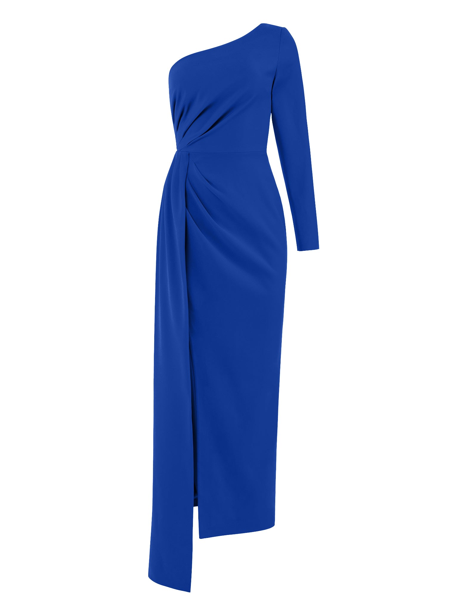 Women’s Iconic Glamour Draped Long Dress - Azure Blue Medium Tia Dorraine