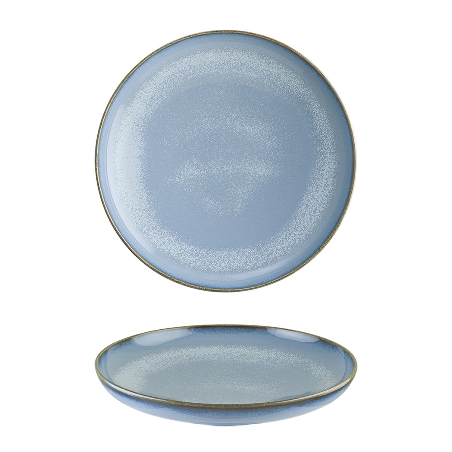 Sky Porcelain Bowl Blue Round 11.00" X 11.00" X 2.25" One Size Turgla Home