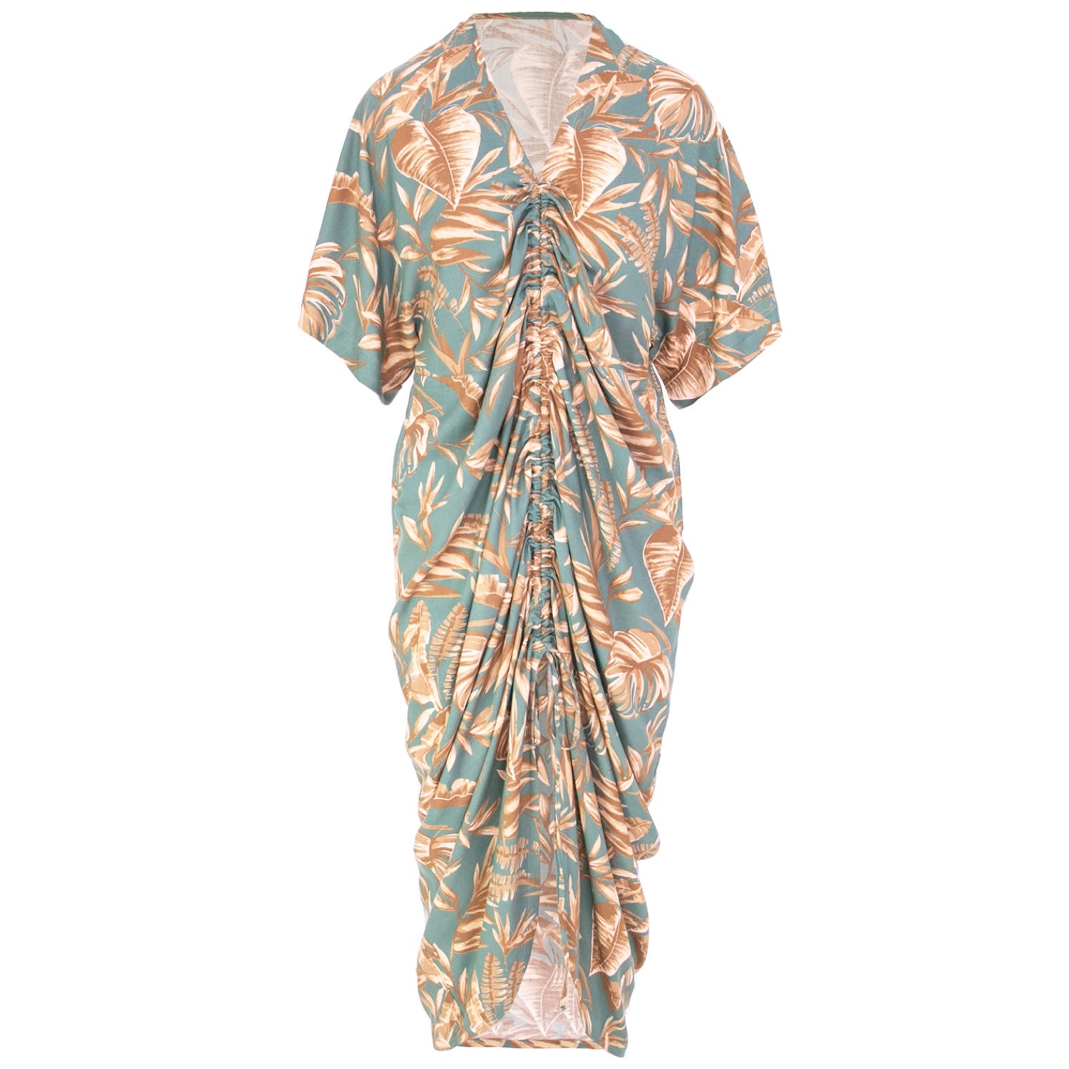 Women’s Kyoto Maxi Kimono In Green M/L Roserry