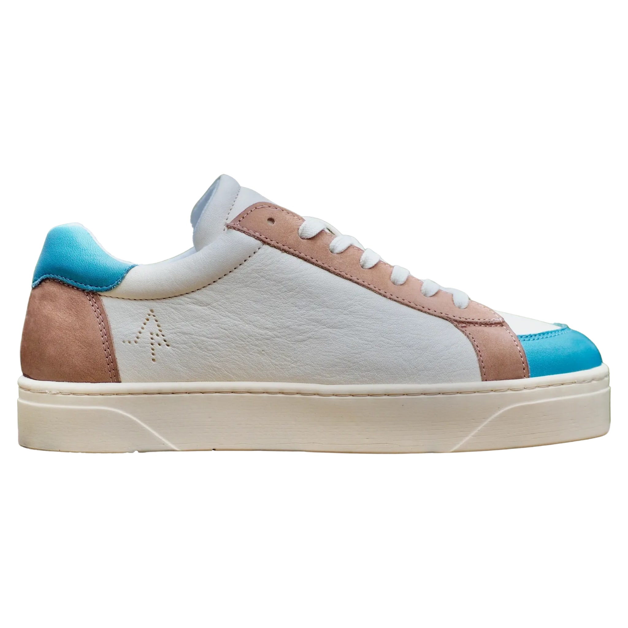 Women’s Blue Alfena- Azure Vegetable Tanned Chrome-Free Leather Sneaker 4 Uk