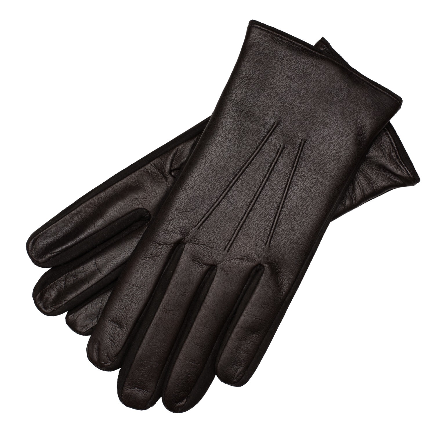 Sassari Men’s Nappa Leather Gloves In Dark Brown 8" 1861 Glove Manufactory