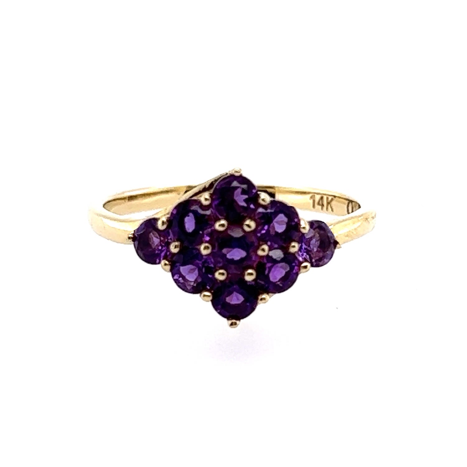 Women’s Pink / Purple Viola Gold & Amethyst Ring Qori Nyc